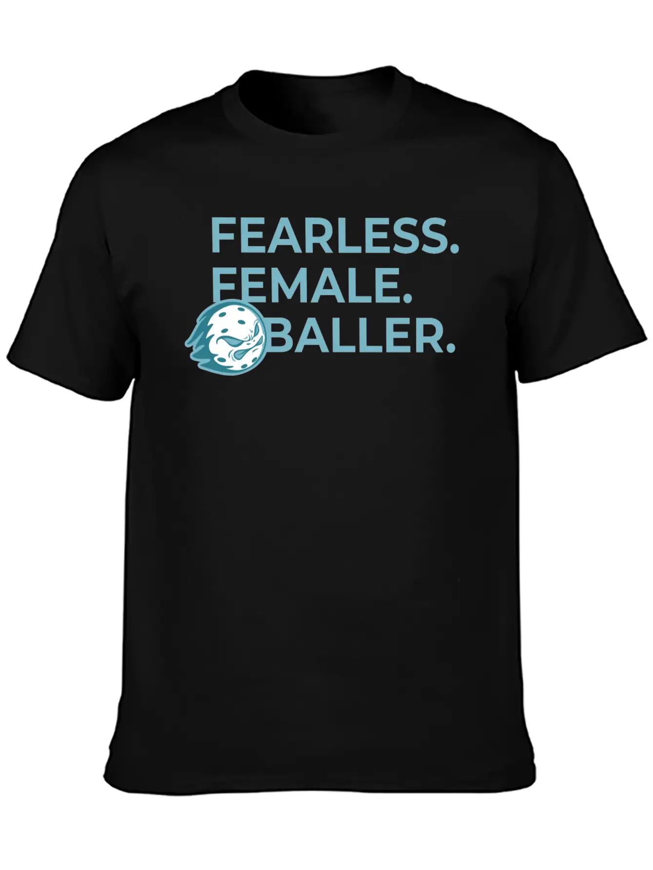 Fearless Female Pickleballer Flame Modern Fit Casual T-Shirt – Clean And Versatile Design