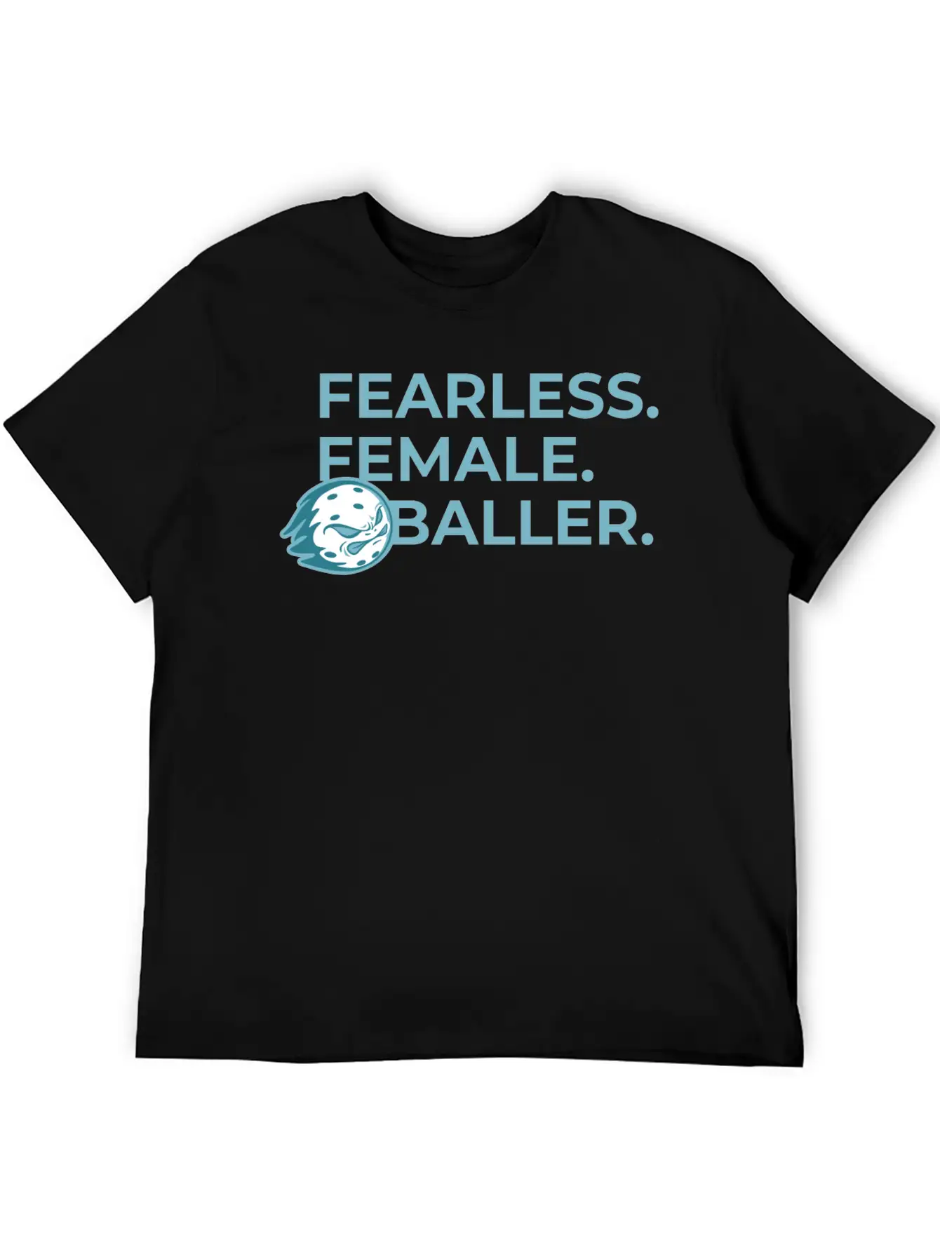 Fearless Female Pickleballer Flame Modern Fit Casual T-Shirt – Clean And Versatile Design