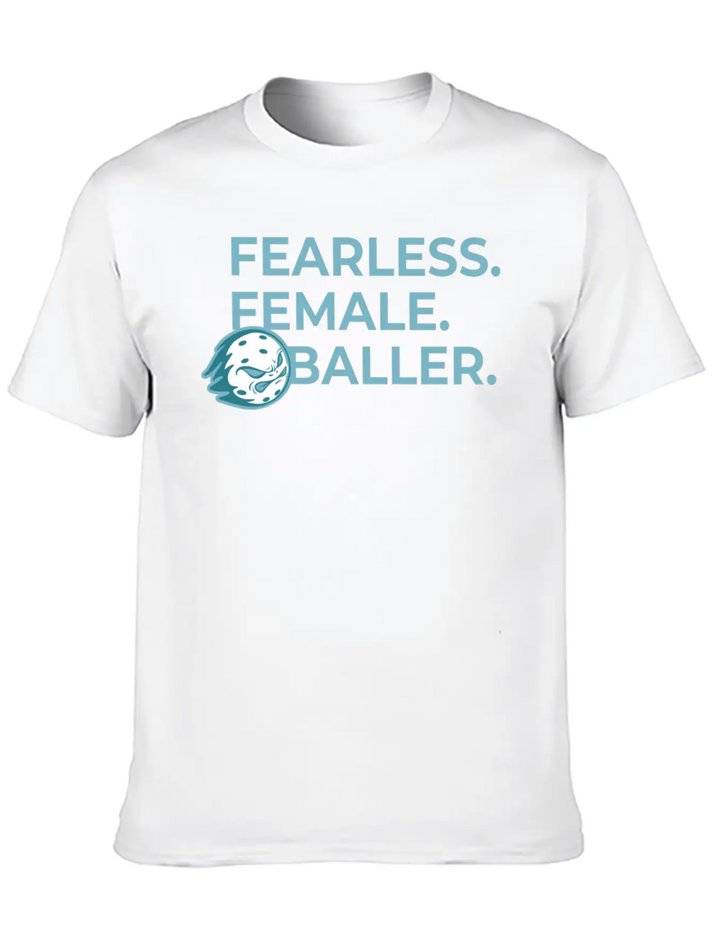 Fearless Female Pickleballer Flame Modern Fit Casual T-Shirt – Clean And Versatile Design