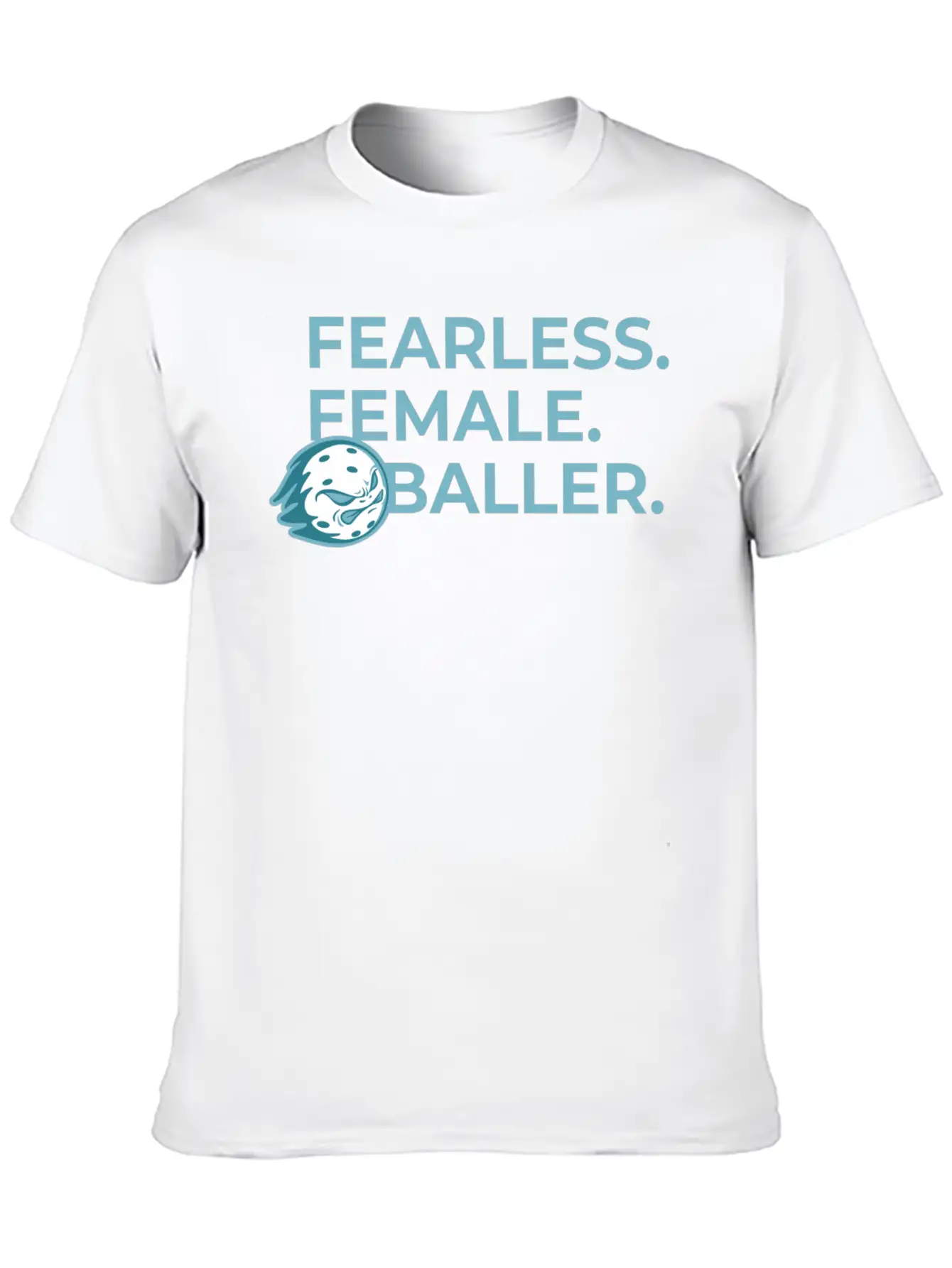 Fearless Female Pickleballer Flame Modern Fit Casual T-Shirt – Clean And Versatile Design