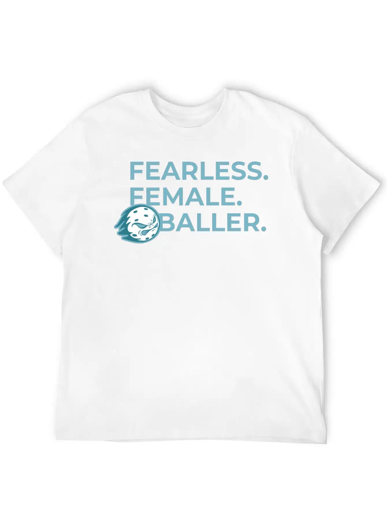 Fearless Female Pickleballer Flame Modern Fit Casual T-Shirt – Clean And Versatile Design