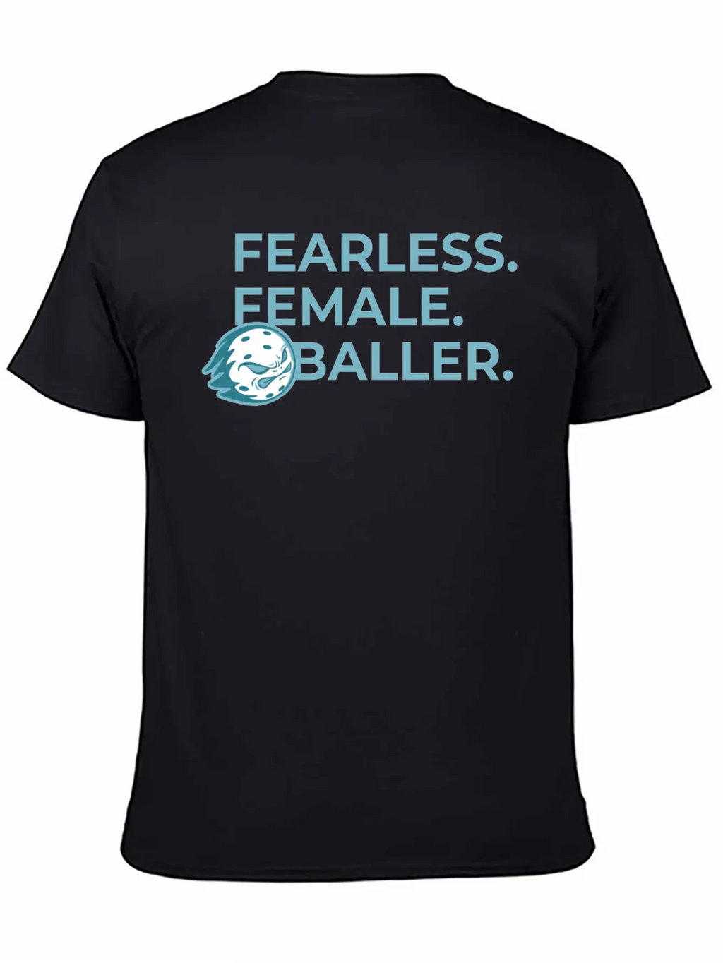 Fearless Female Pickleballer Flame Modern Fit Casual T-Shirt – Clean And Versatile Design