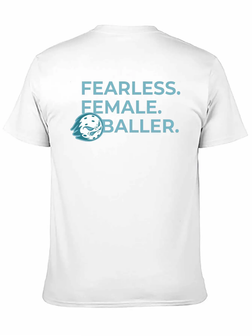 Fearless Female Pickleballer Flame Modern Fit Casual T-Shirt – Clean And Versatile Design