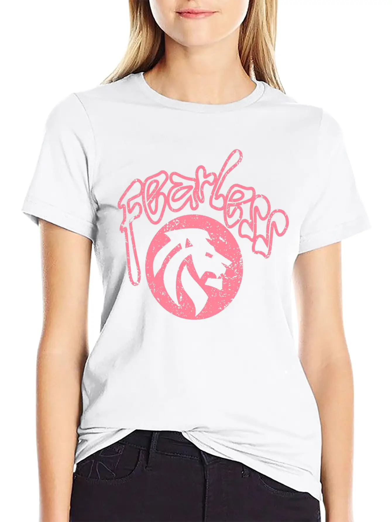 Fearless Quote Varsity T-shirt Basic Graphic T-Shirt – Daily Comfort In Soft Cotton