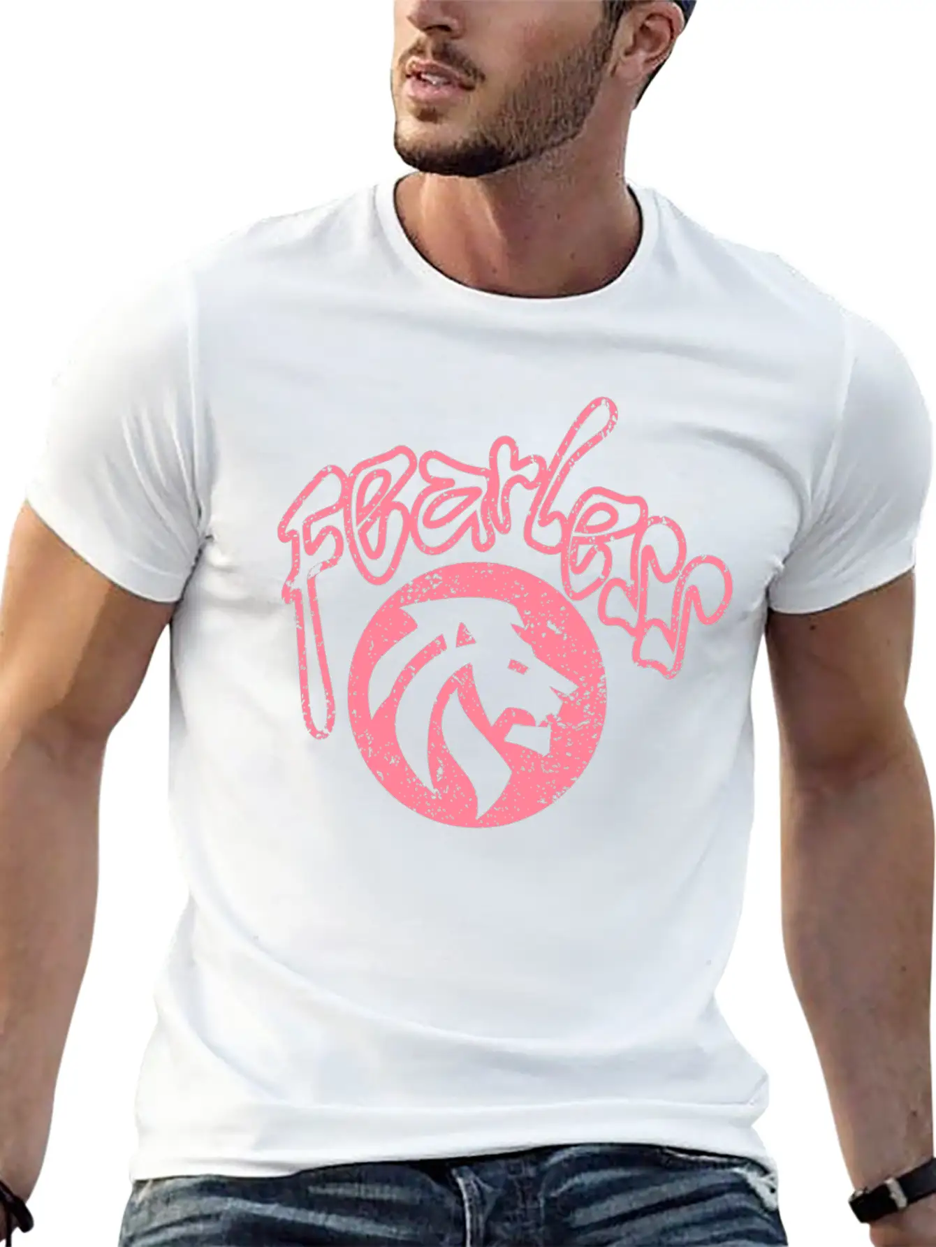 Fearless Quote Varsity T-shirt Basic Graphic T-Shirt – Daily Comfort In Soft Cotton