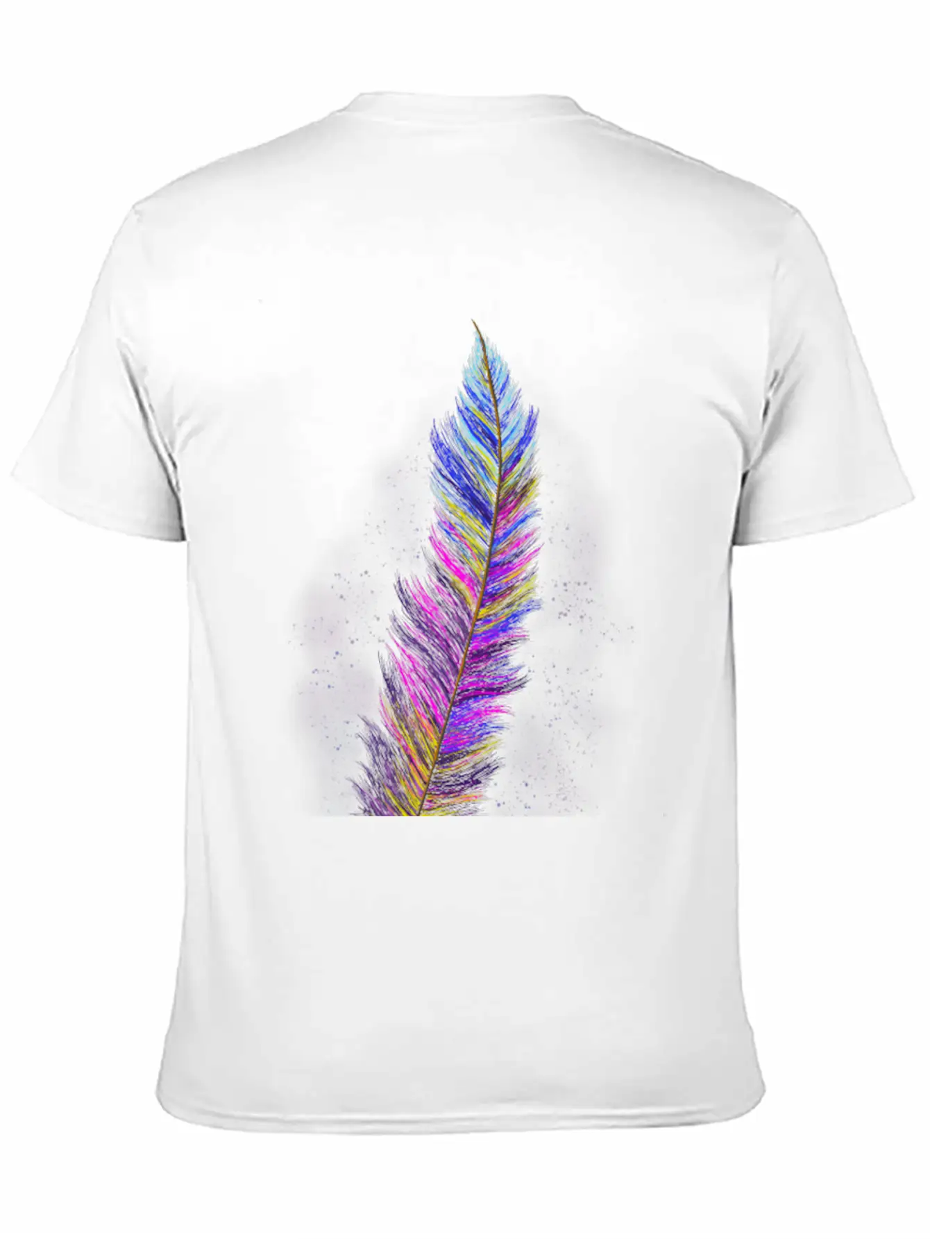 "Feather From Above" - Design Breathable Soft Cotton T-Shirt – Timeless Casual Look