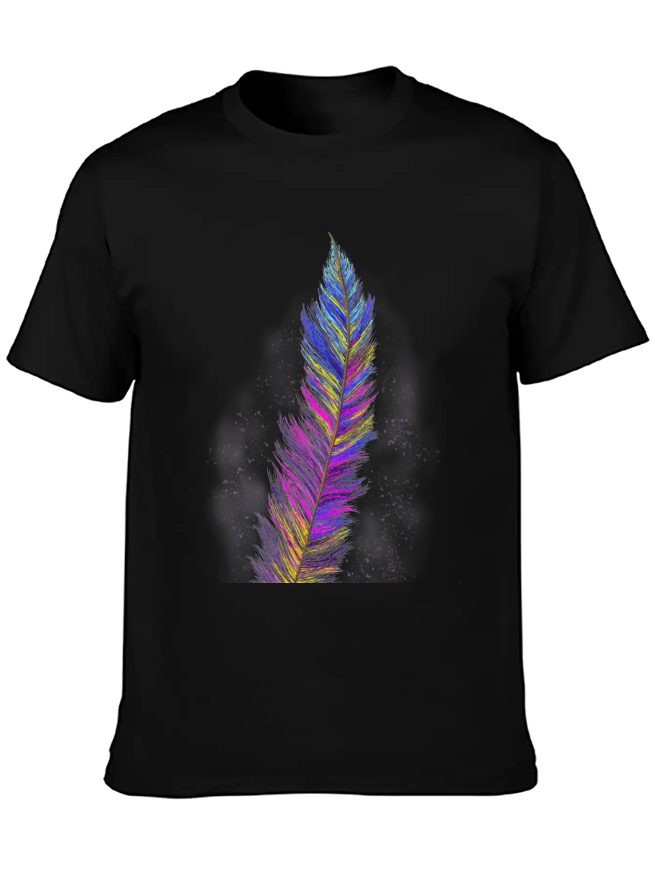 "Feather From Above" - Design Breathable Soft Cotton T-Shirt – Timeless Casual Look