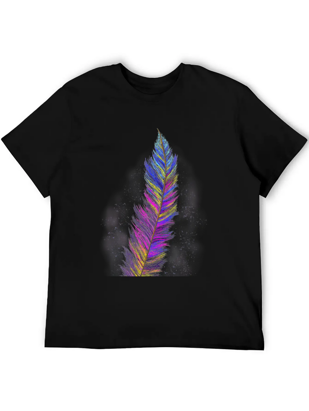"Feather From Above" - Design Breathable Soft Cotton T-Shirt – Timeless Casual Look