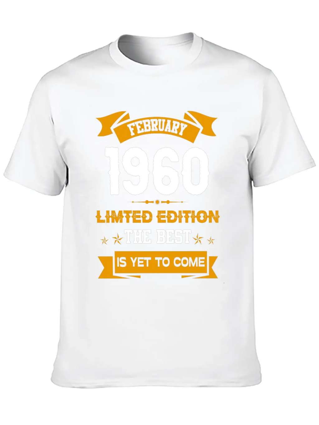 February 1960 Birthday Surprise Essential Cotton Tee For Daily Outfits – Unisex Style