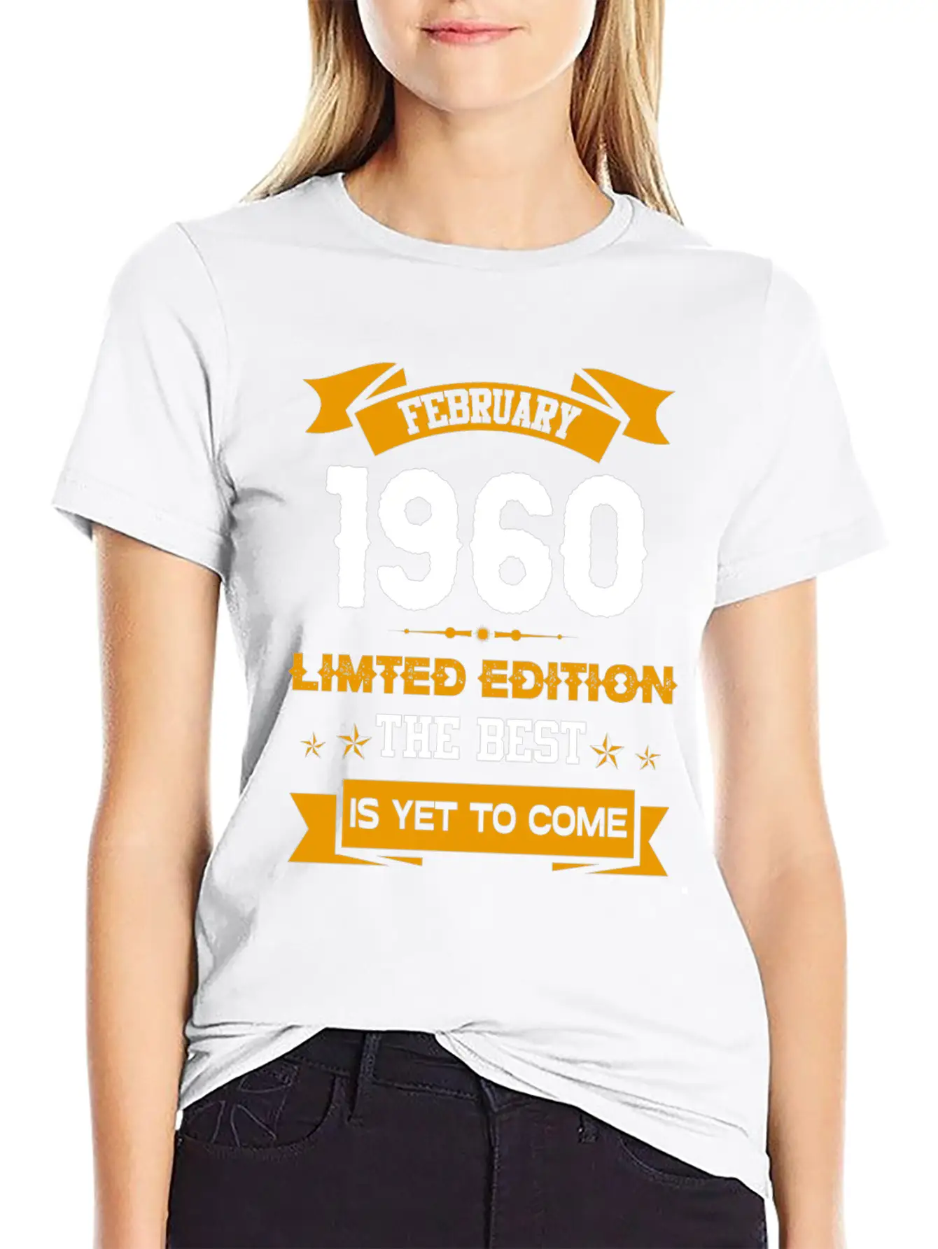 February 1960 Birthday Surprise Essential Cotton Tee For Daily Outfits – Unisex Style