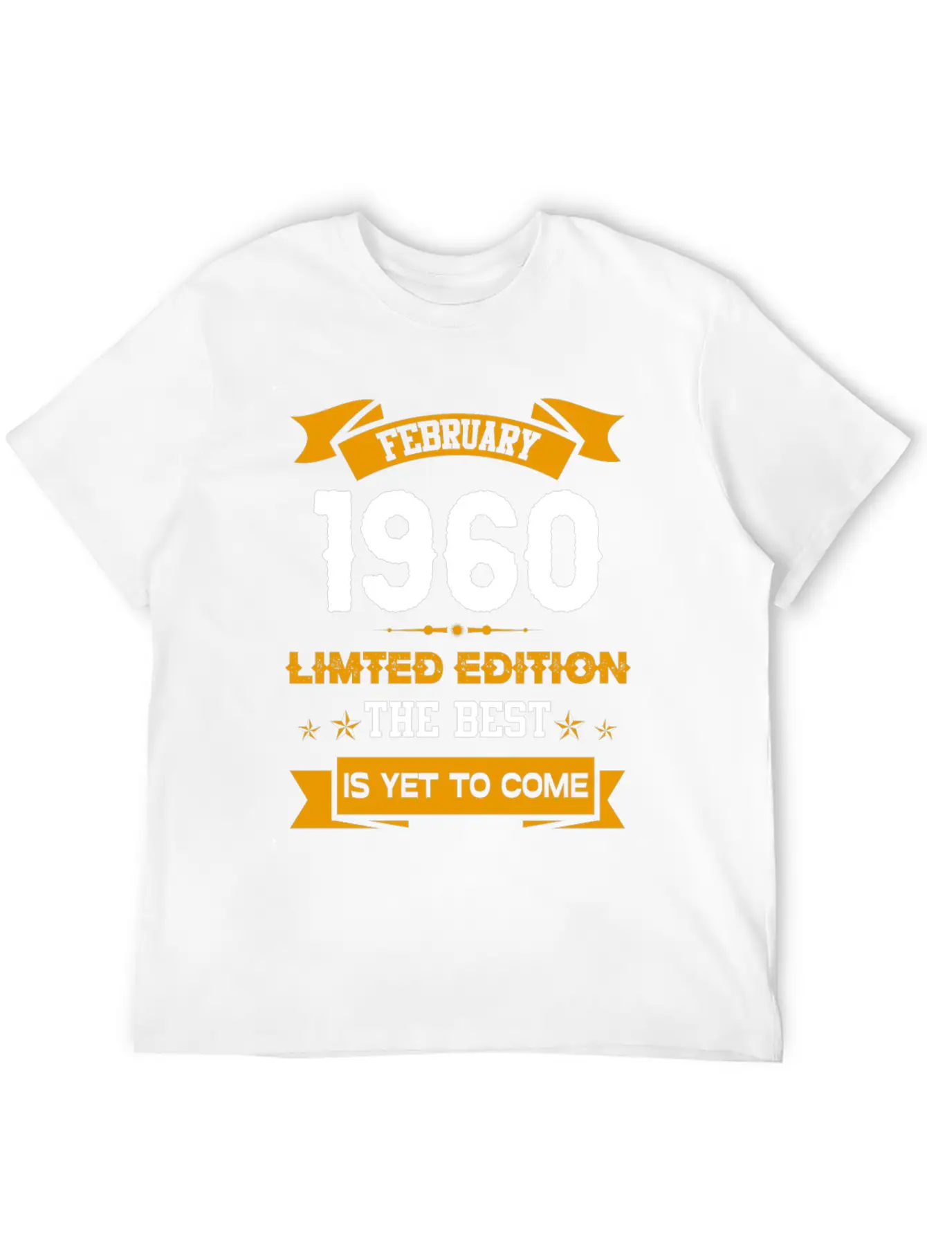 February 1960 Birthday Surprise Essential Cotton Tee For Daily Outfits – Unisex Style