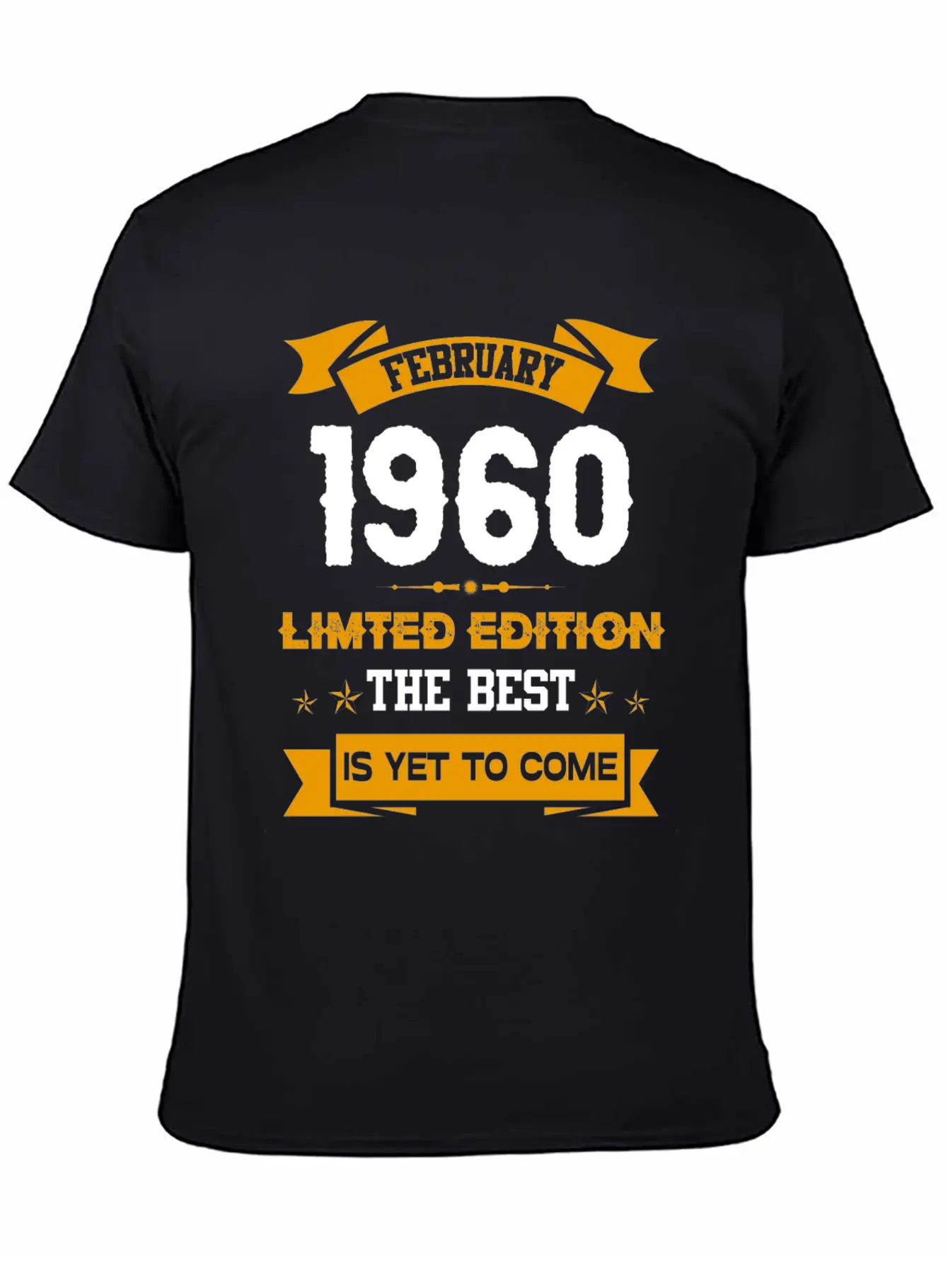 February 1960 Birthday Surprise Essential Cotton Tee For Daily Outfits – Unisex Style