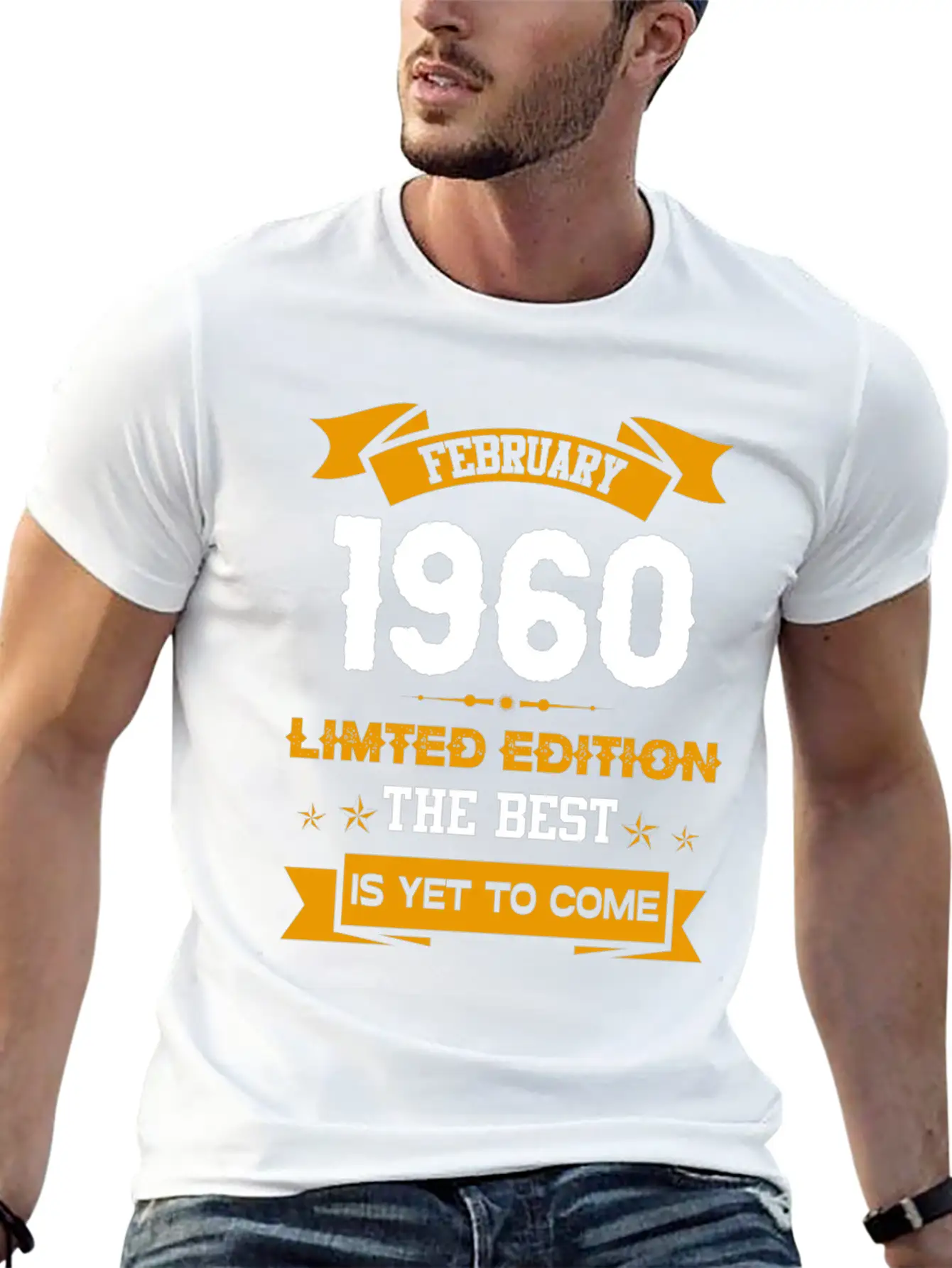 February 1960 Birthday Surprise Essential Cotton Tee For Daily Outfits – Unisex Style
