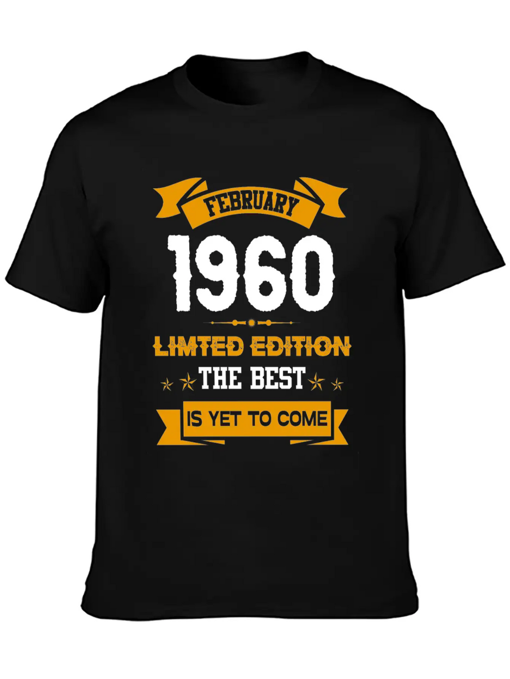 February 1960 Birthday Surprise Essential Cotton Tee For Daily Outfits – Unisex Style