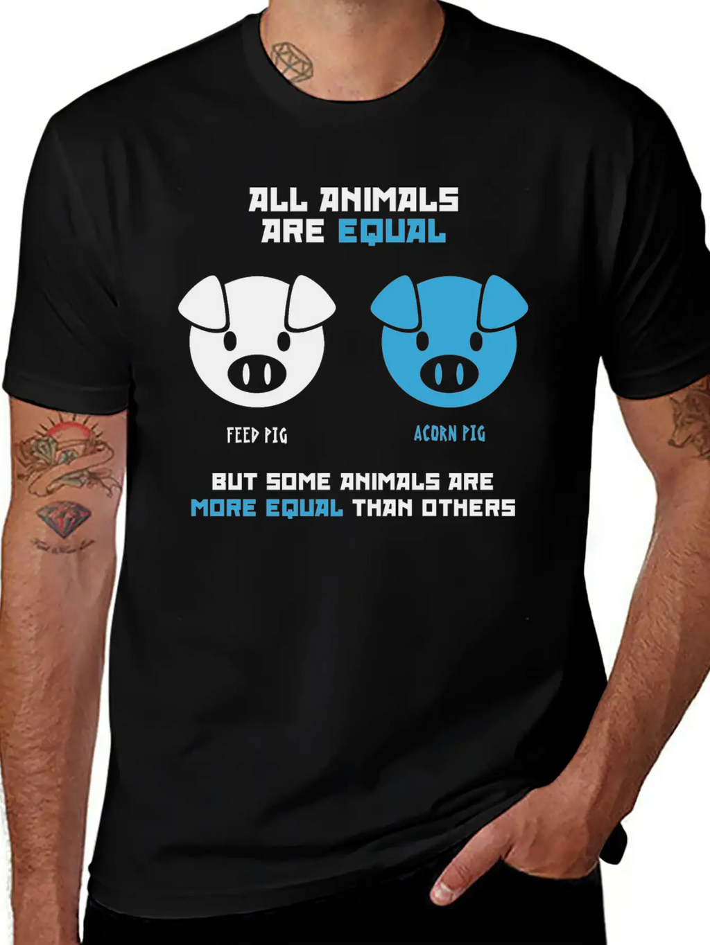 Feed Pig, Acorn Pig Timeless Short Sleeve Tee – Comfy And Minimalist Design