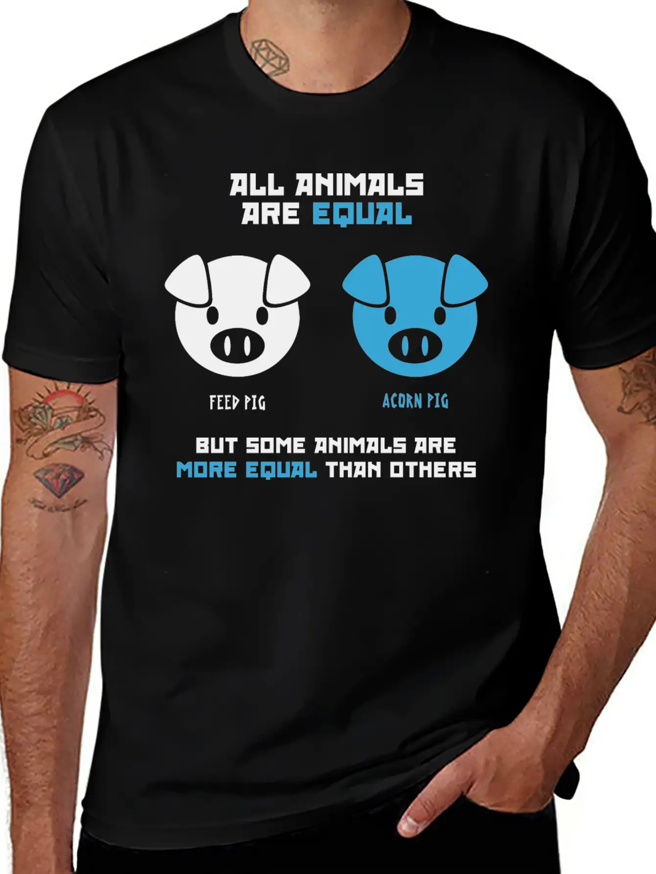 Feed Pig, Acorn Pig Timeless Short Sleeve Tee – Comfy And Minimalist Design