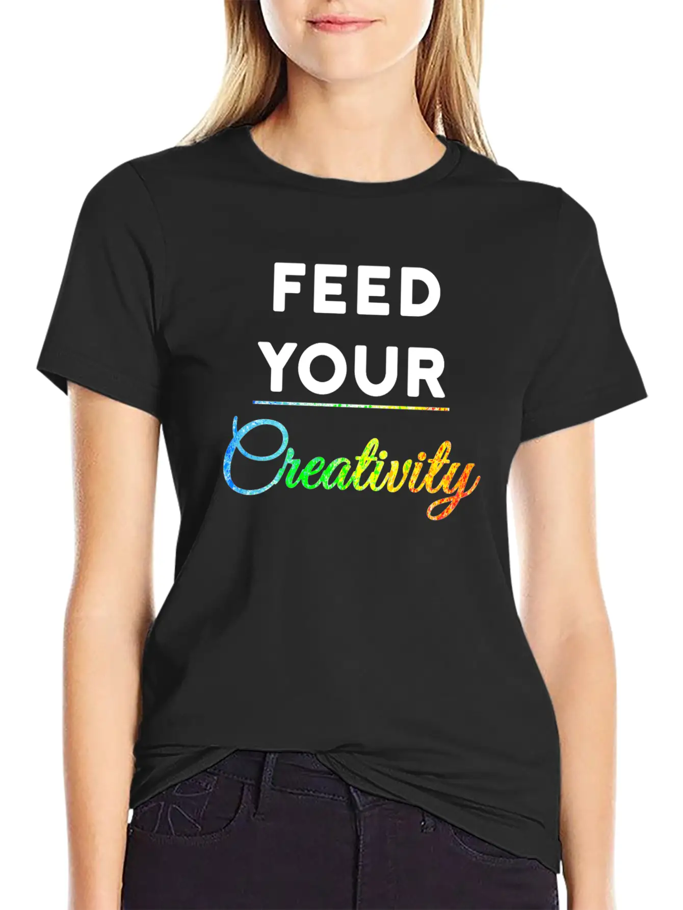 Feed Your Creativity Stylish Everyday T-Shirt – Unisex Basic Cotton Tee