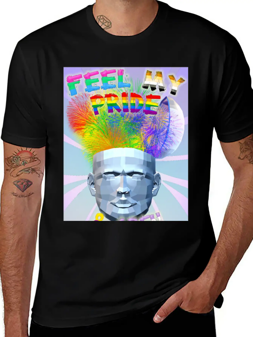 Feel My Pride & Open Your Mind Stylish Everyday T-Shirt – Unisex Basic Cotton Tee
