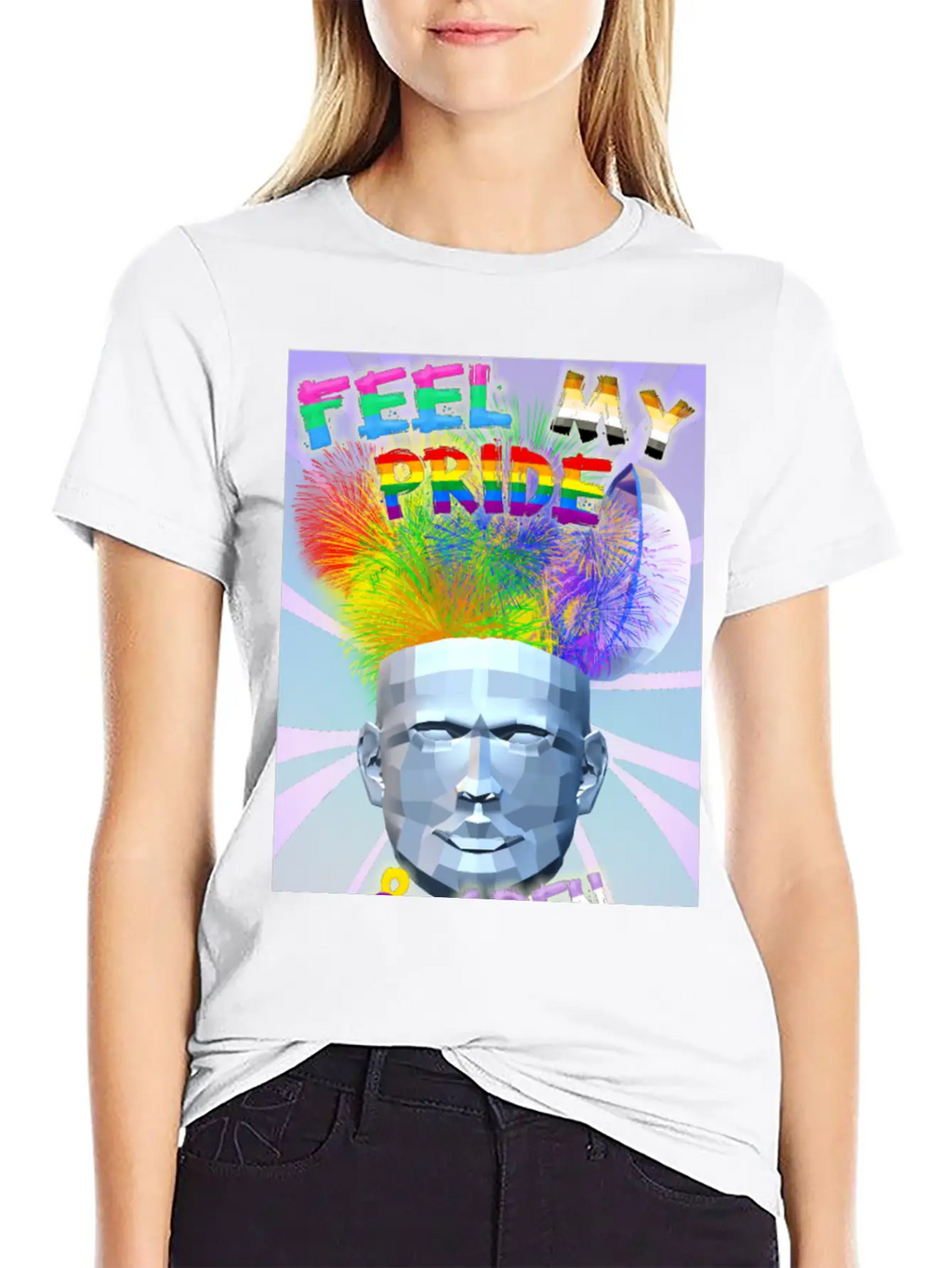 Feel My Pride & Open Your Mind Stylish Everyday T-Shirt – Unisex Basic Cotton Tee