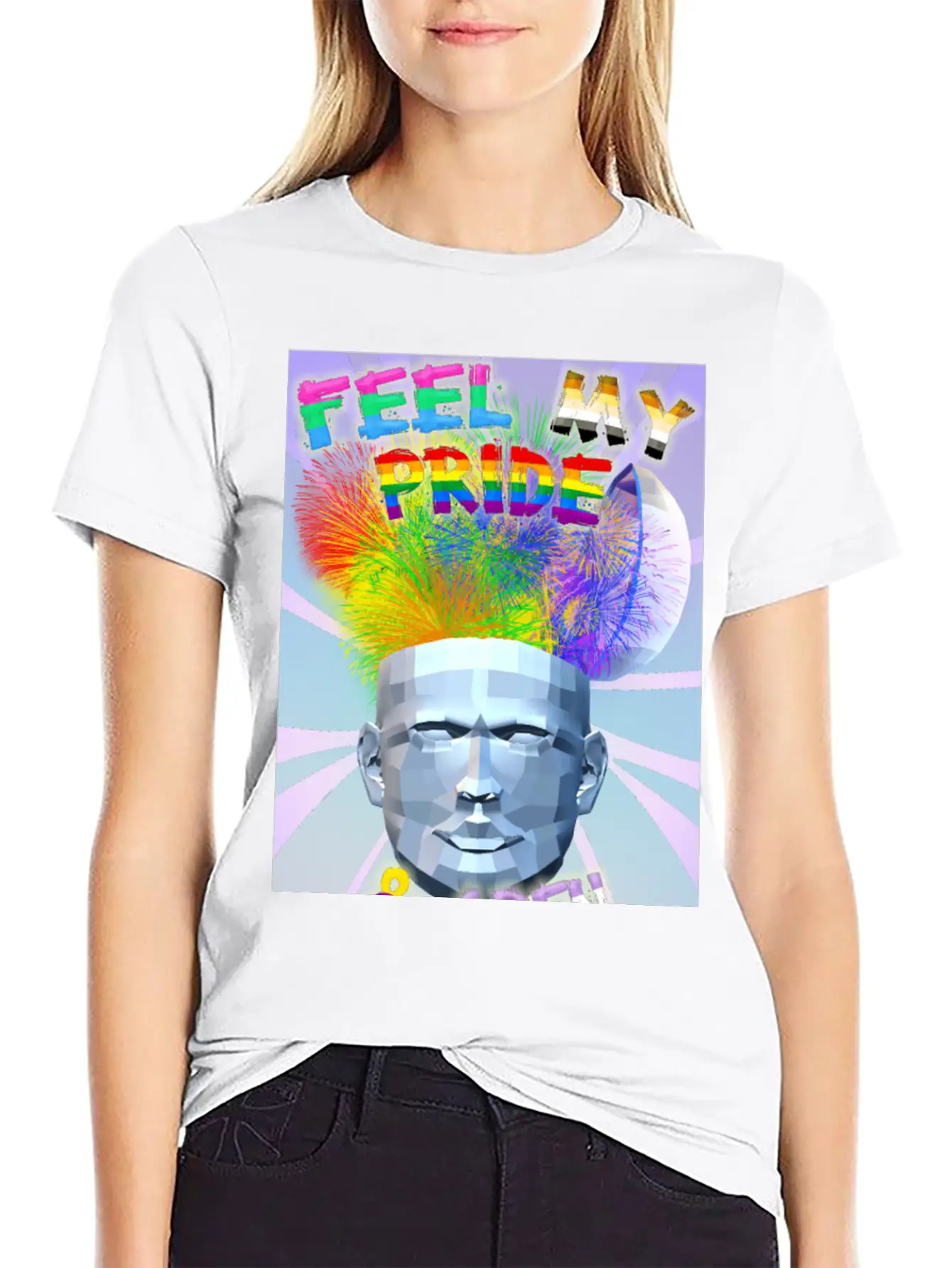 Feel My Pride & Open Your Mind Stylish Everyday T-Shirt – Unisex Basic Cotton Tee