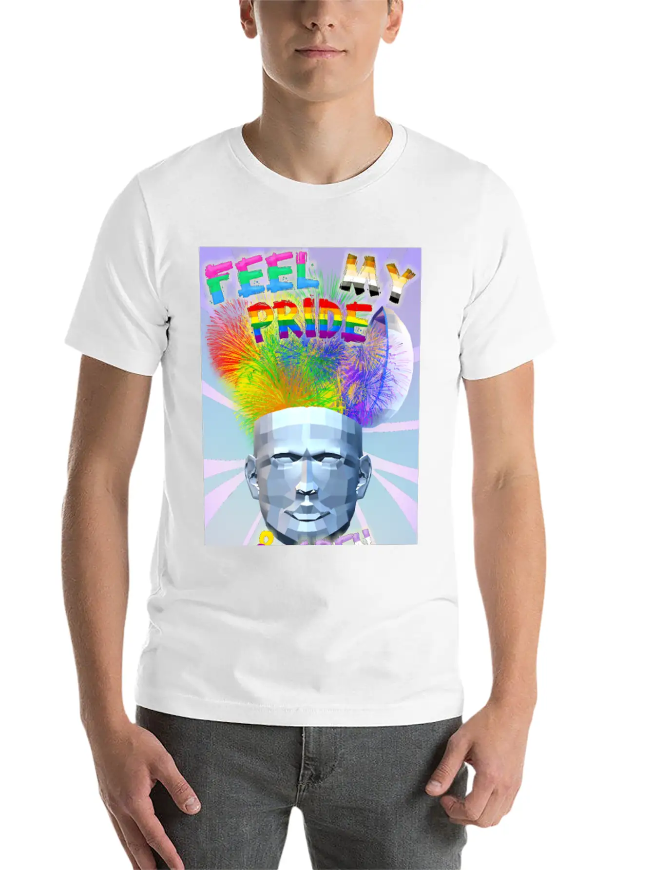 Feel My Pride & Open Your Mind Stylish Everyday T-Shirt – Unisex Basic Cotton Tee