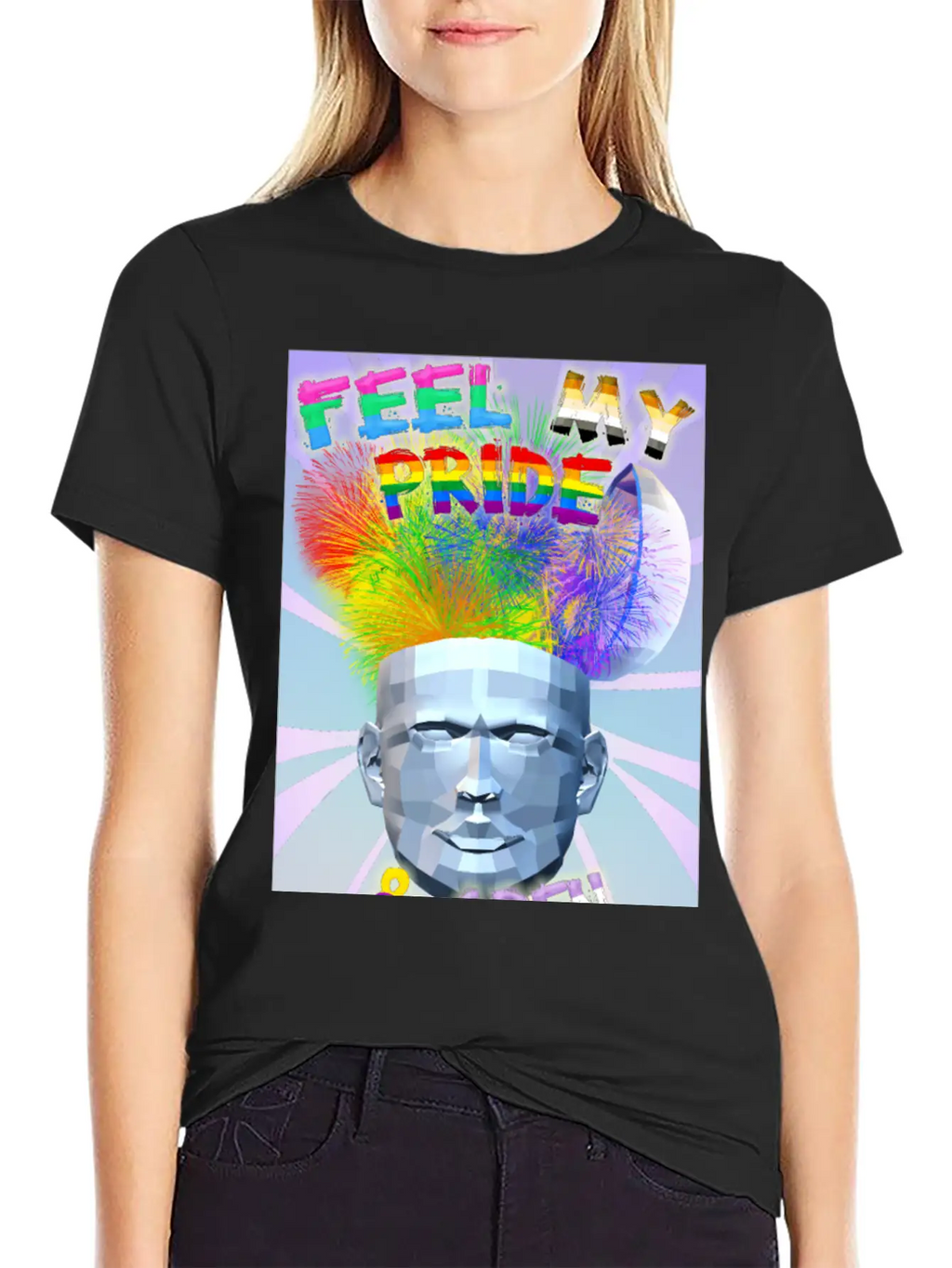 Feel My Pride & Open Your Mind Stylish Everyday T-Shirt – Unisex Basic Cotton Tee