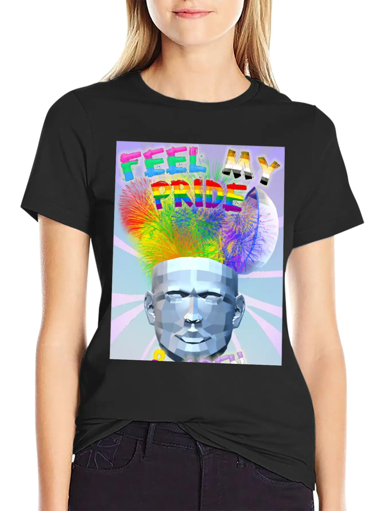 Feel My Pride & Open Your Mind Stylish Everyday T-Shirt – Unisex Basic Cotton Tee