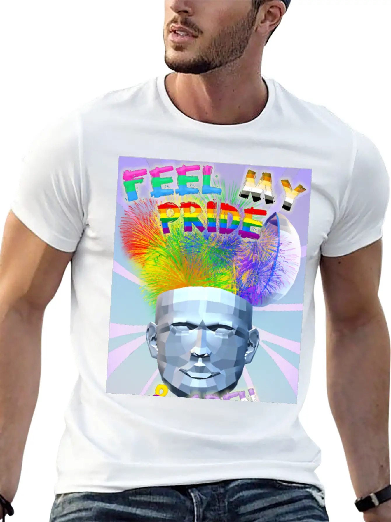 Feel My Pride & Open Your Mind Stylish Everyday T-Shirt – Unisex Basic Cotton Tee