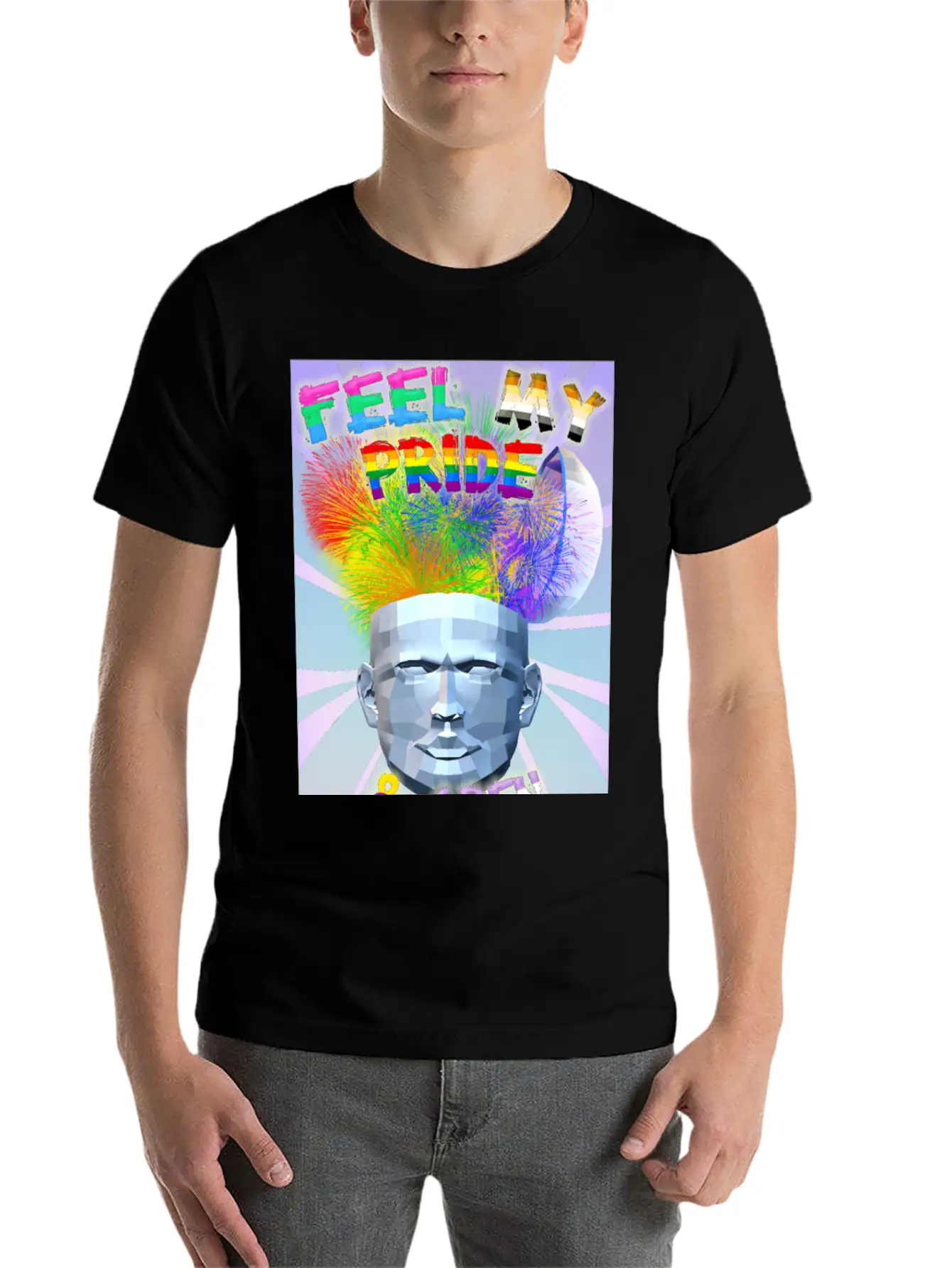Feel My Pride & Open Your Mind Stylish Everyday T-Shirt – Unisex Basic Cotton Tee