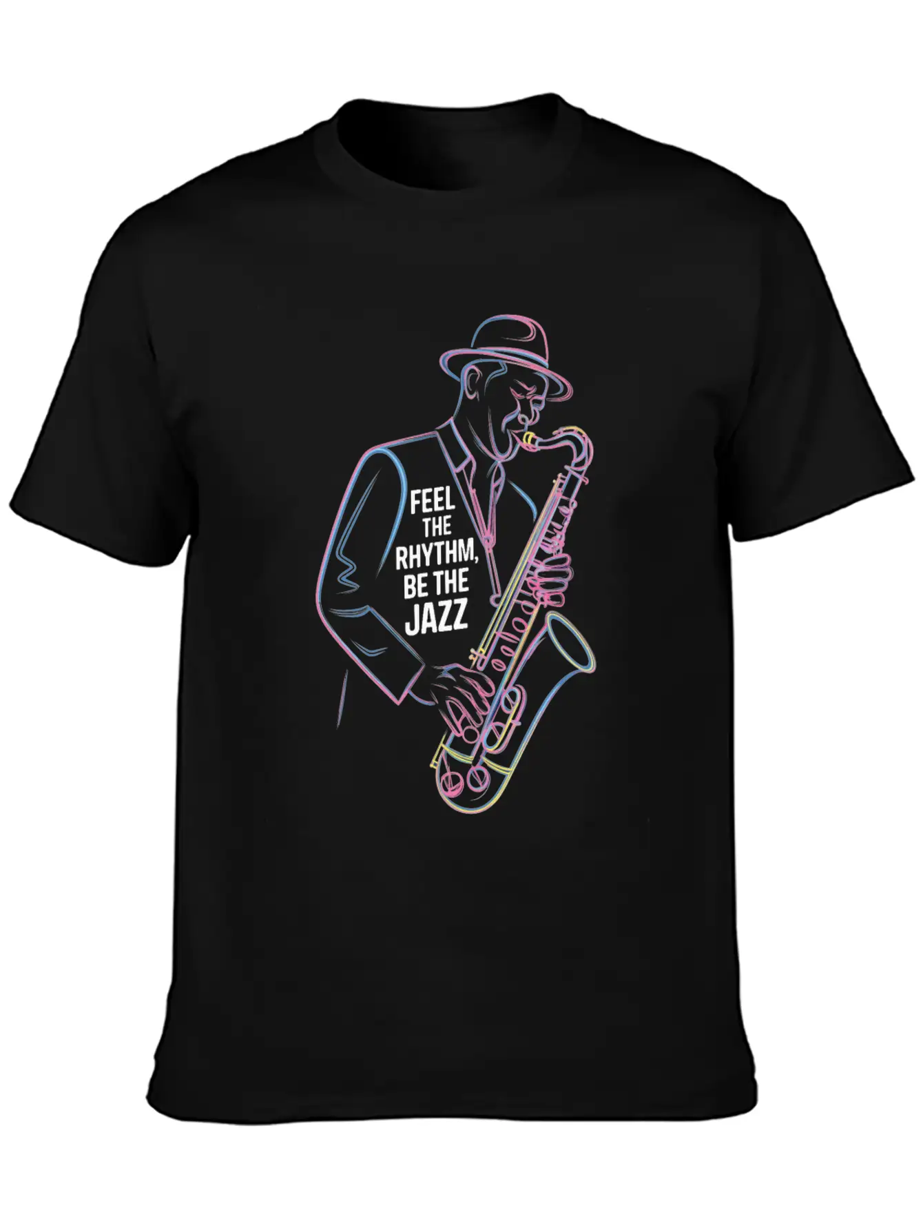 Feel The Rhythm, Be The Jazz Vibe Essential Cotton Tee For Daily Outfits – Unisex Style