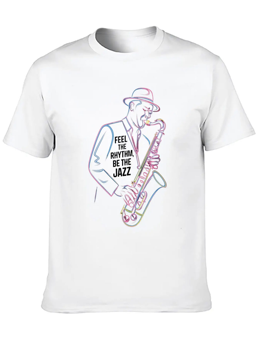 Feel The Rhythm, Be The Jazz Vibe Essential Cotton Tee For Daily Outfits – Unisex Style