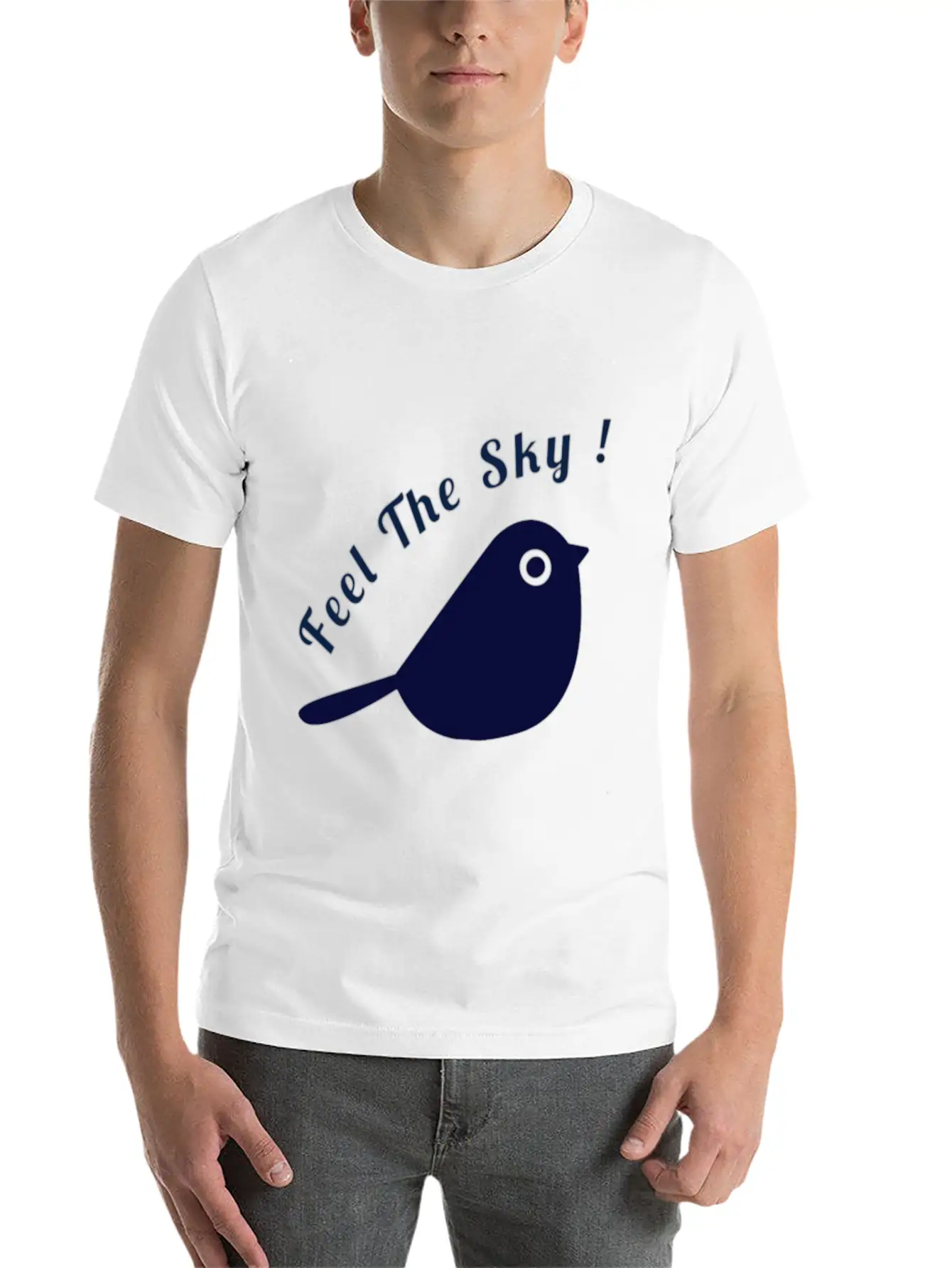 Feel The Sky Breathable Graphic T-Shirt – Perfect For Casual Days