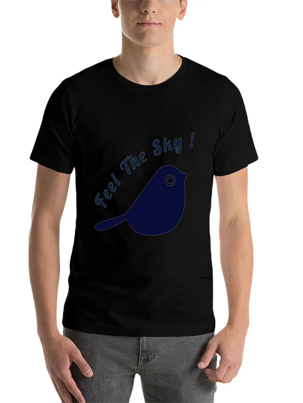 Feel The Sky Breathable Graphic T-Shirt – Perfect For Casual Days