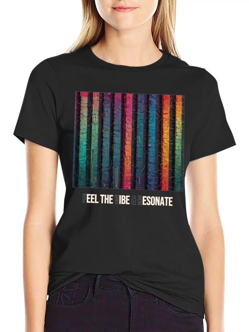 Feel The Vibe And Resonate Classic Cotton Tee – Unisex Comfort For Any Season