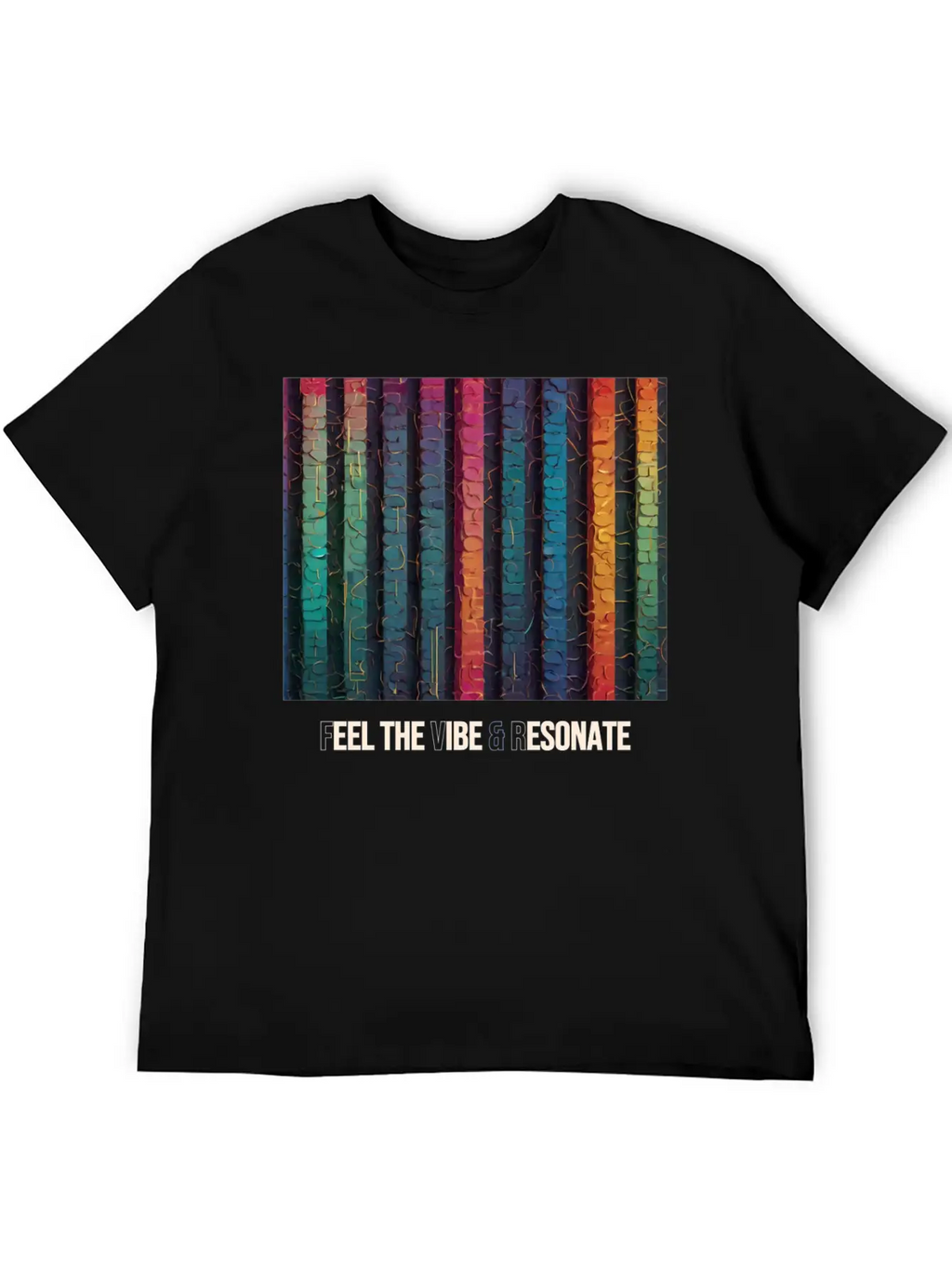 Feel The Vibe And Resonate Classic Cotton Tee – Unisex Comfort For Any Season
