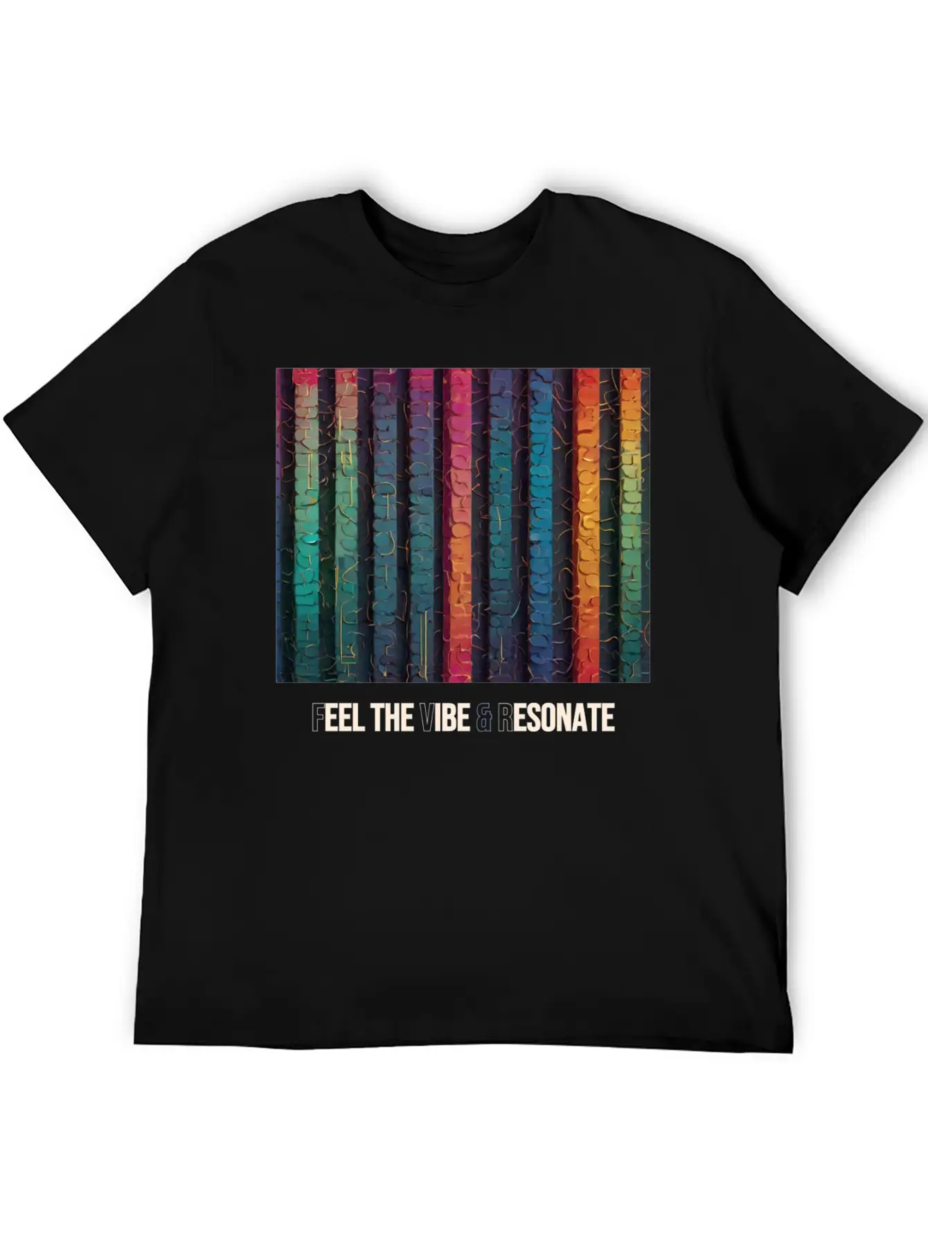 Feel The Vibe And Resonate Classic Cotton Tee – Unisex Comfort For Any Season