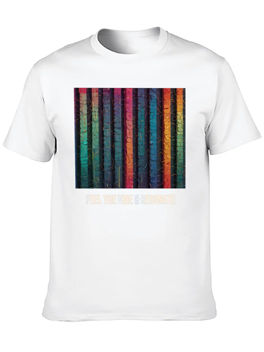Feel The Vibe And Resonate Classic Cotton Tee – Unisex Comfort For Any Season