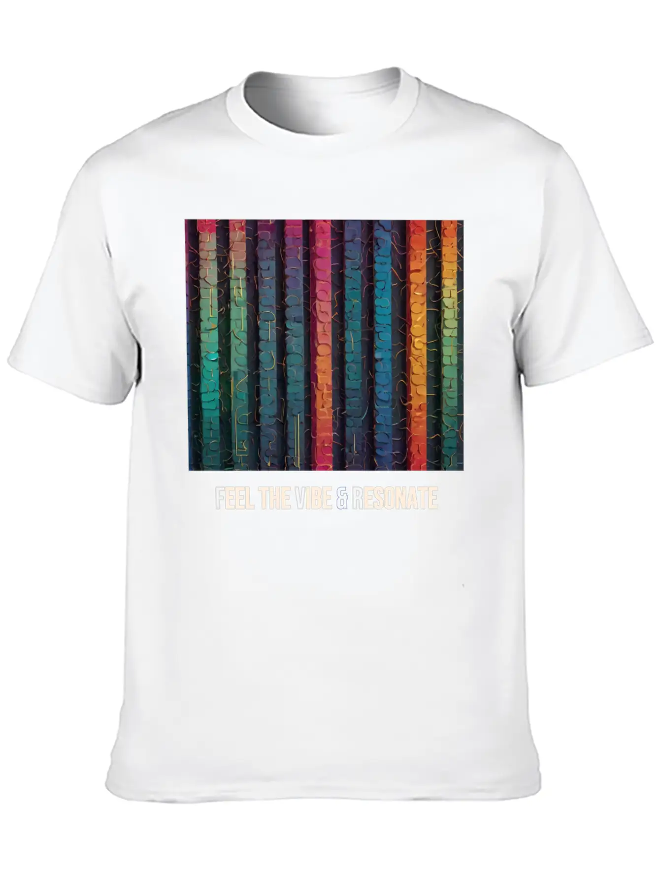 Feel The Vibe And Resonate Classic Cotton Tee – Unisex Comfort For Any Season