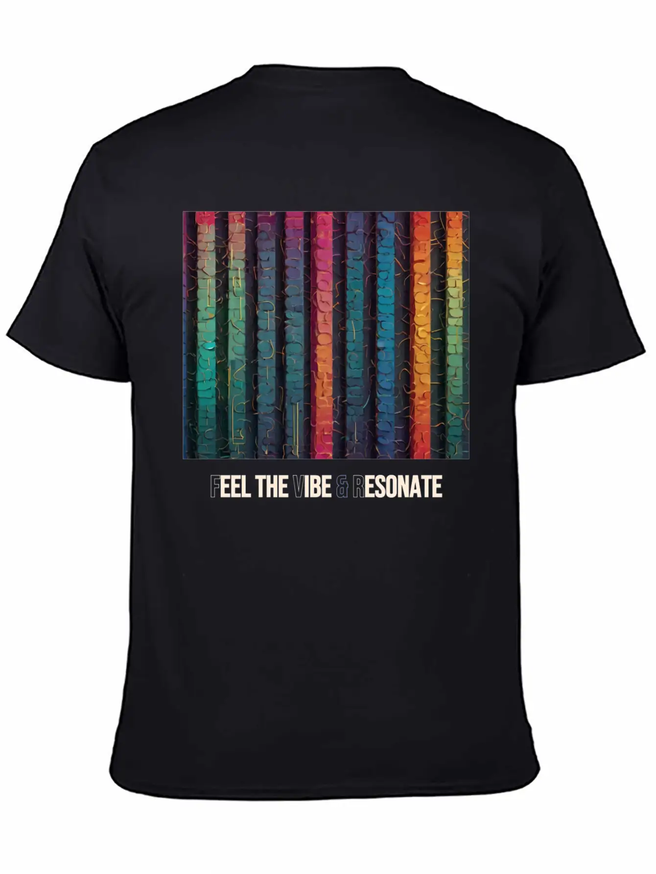 Feel The Vibe And Resonate Classic Cotton Tee – Unisex Comfort For Any Season