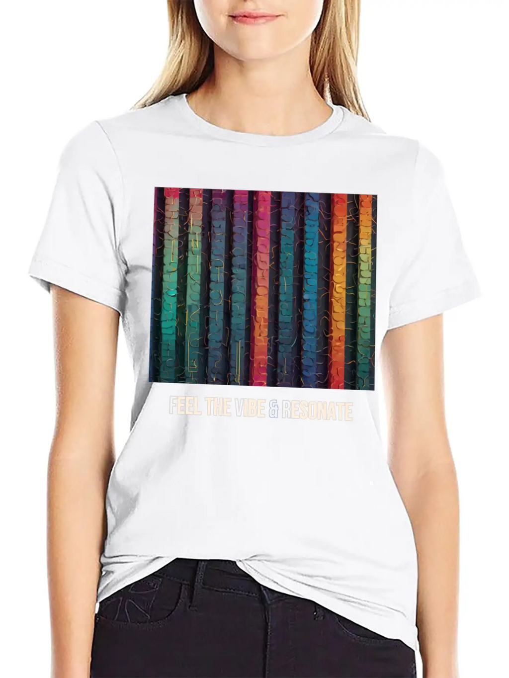 Feel The Vibe And Resonate Classic Cotton Tee – Unisex Comfort For Any Season