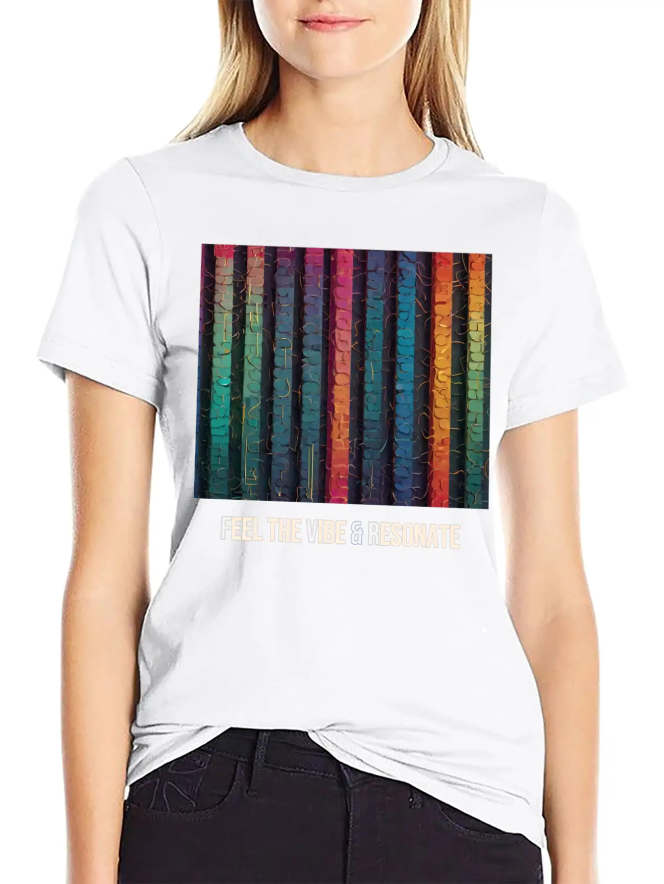 Feel The Vibe And Resonate Classic Cotton Tee – Unisex Comfort For Any Season