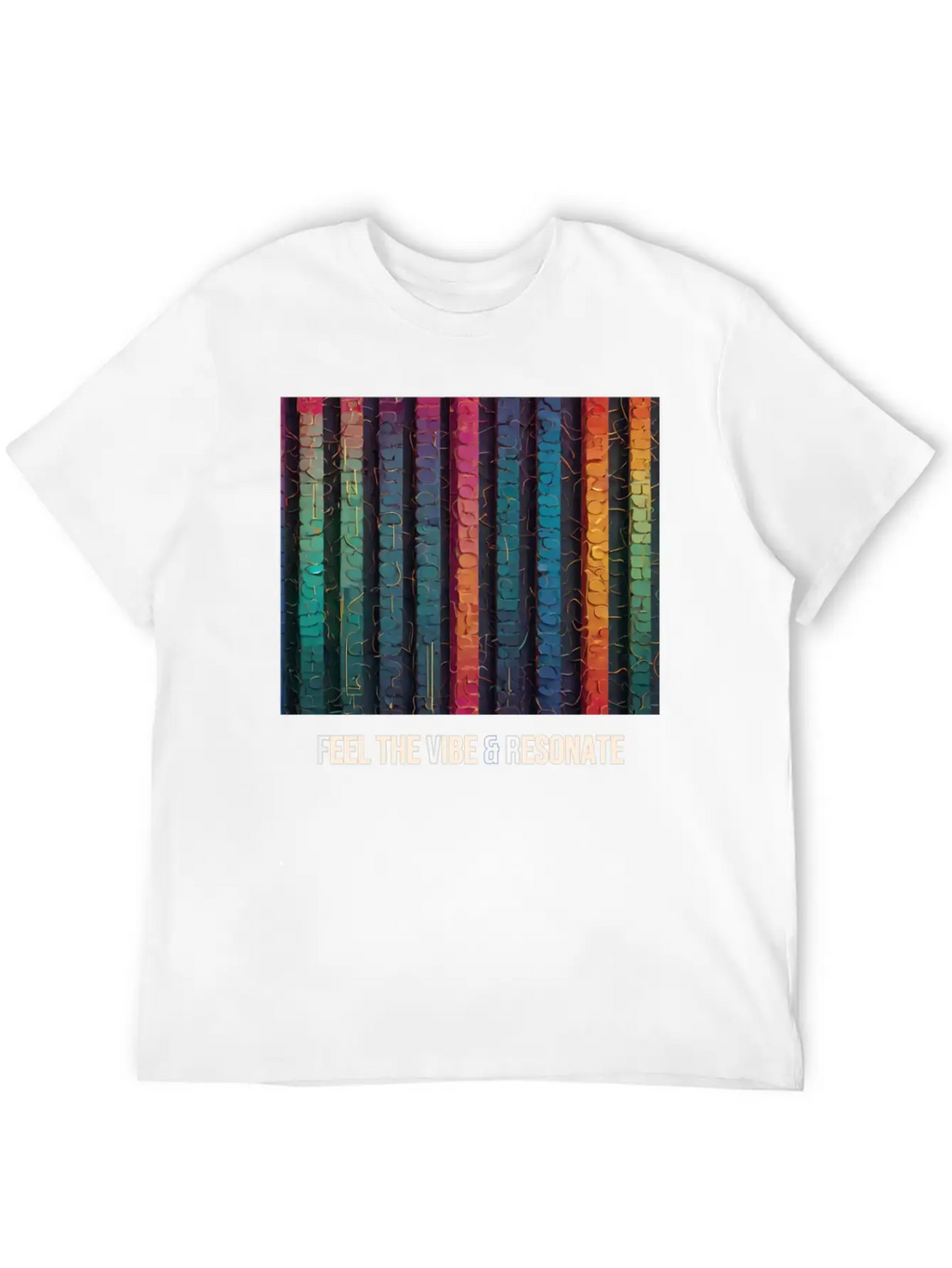 Feel The Vibe And Resonate Classic Cotton Tee – Unisex Comfort For Any Season