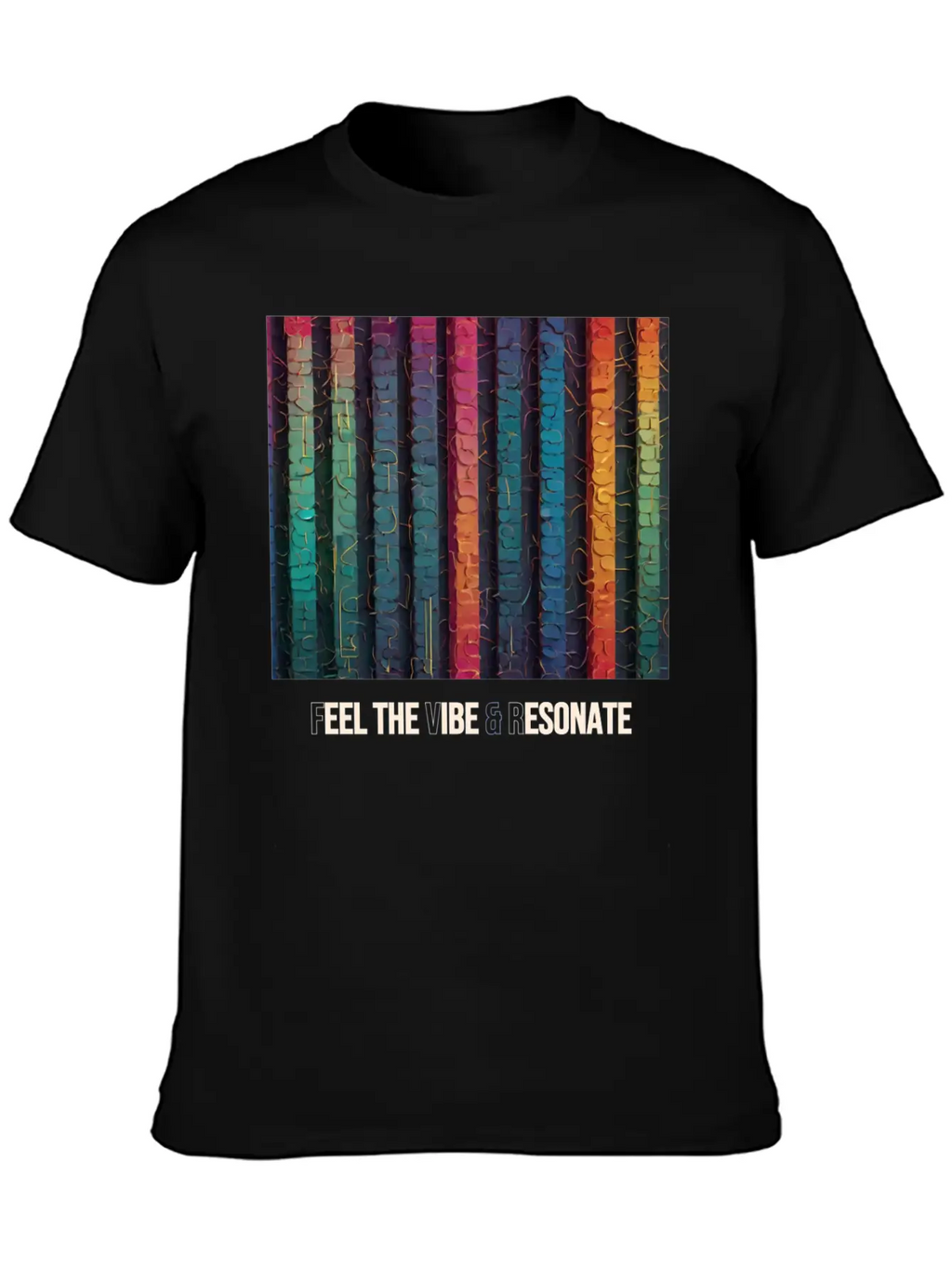 Feel The Vibe And Resonate Classic Cotton Tee – Unisex Comfort For Any Season