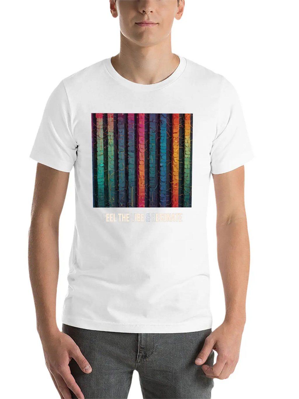 Feel The Vibe And Resonate Classic Cotton Tee – Unisex Comfort For Any Season