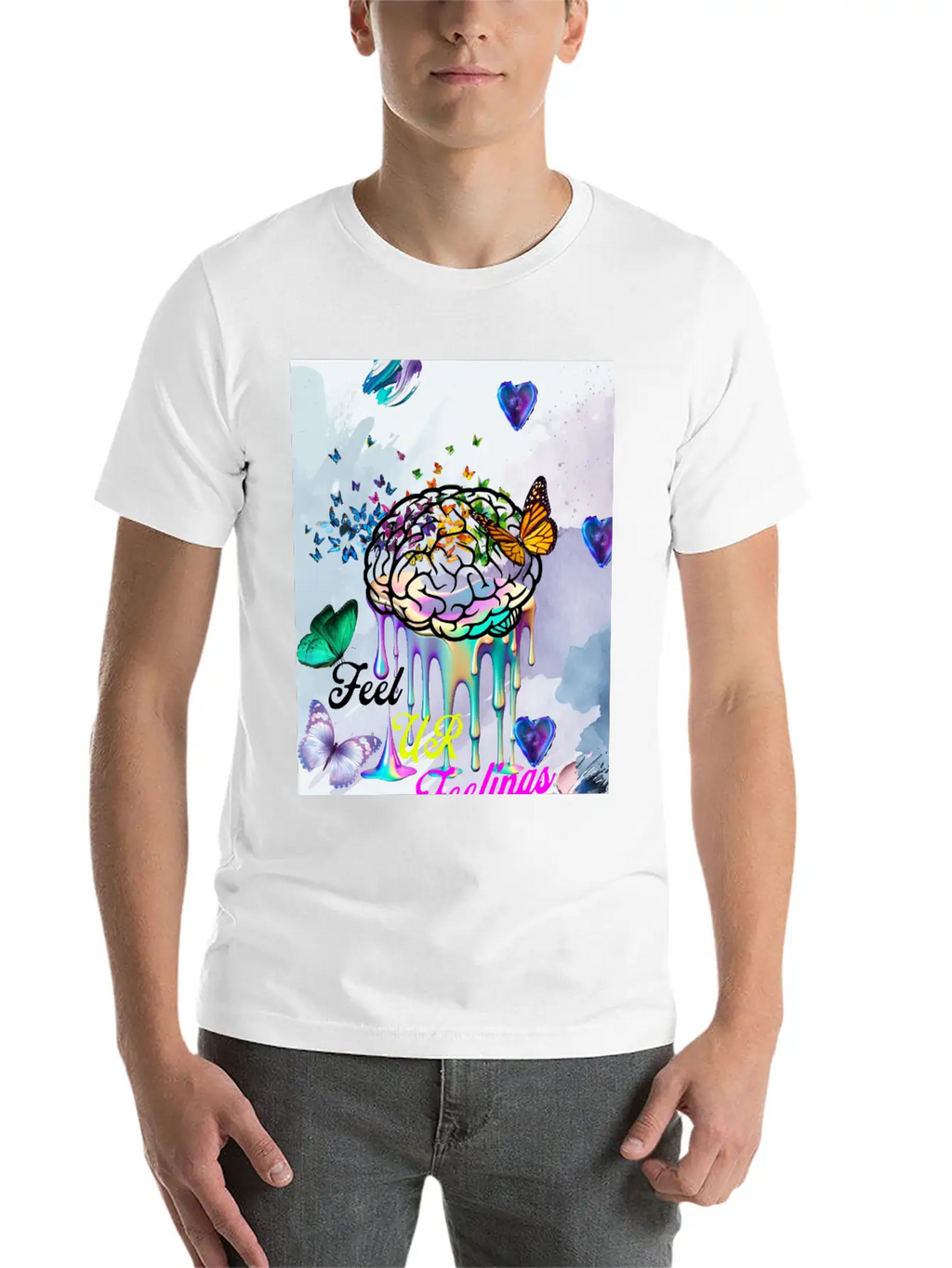 Feel Your Feelings T-Shirt Timeless Short Sleeve Tee – Comfy And Minimalist Design