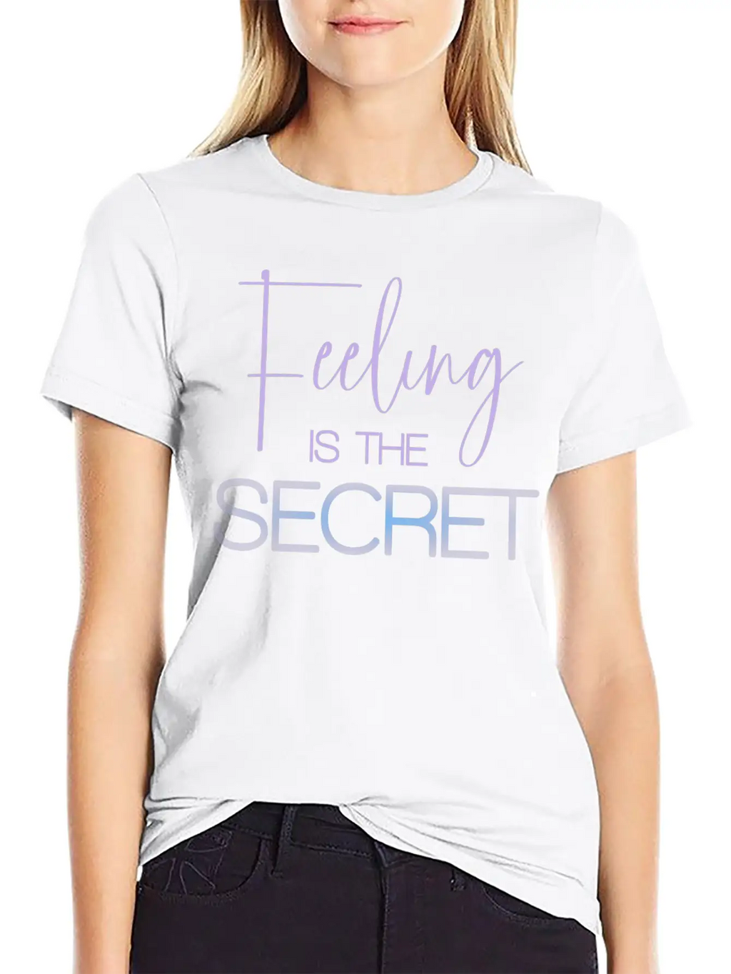 Feeling Is The Secret Purple Essential Unisex Summer Tee – Soft Cotton Casual Fit