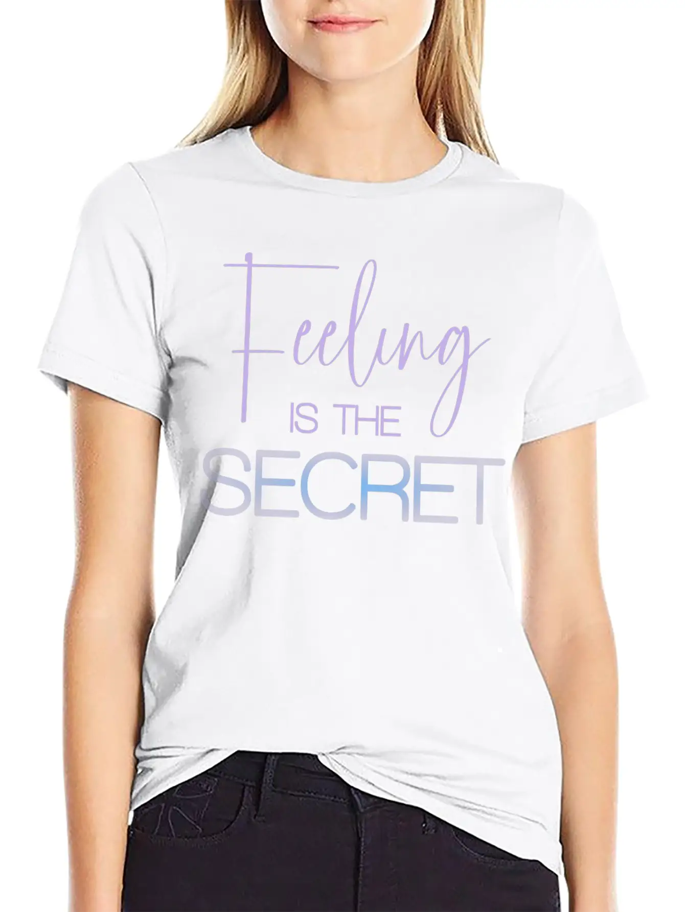 Feeling Is The Secret Purple Essential Unisex Summer Tee – Soft Cotton Casual Fit