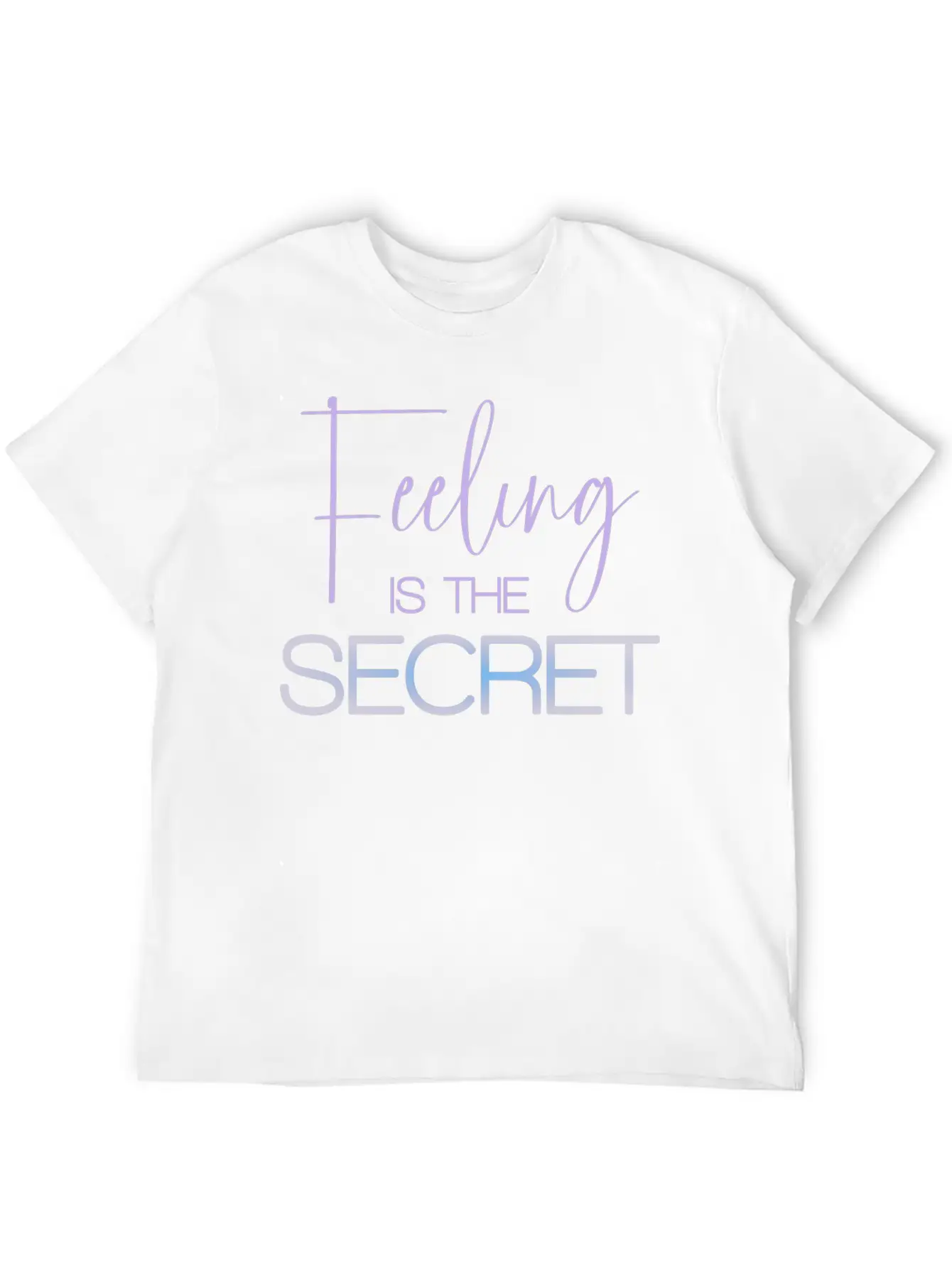 Feeling Is The Secret Purple Essential Unisex Summer Tee – Soft Cotton Casual Fit
