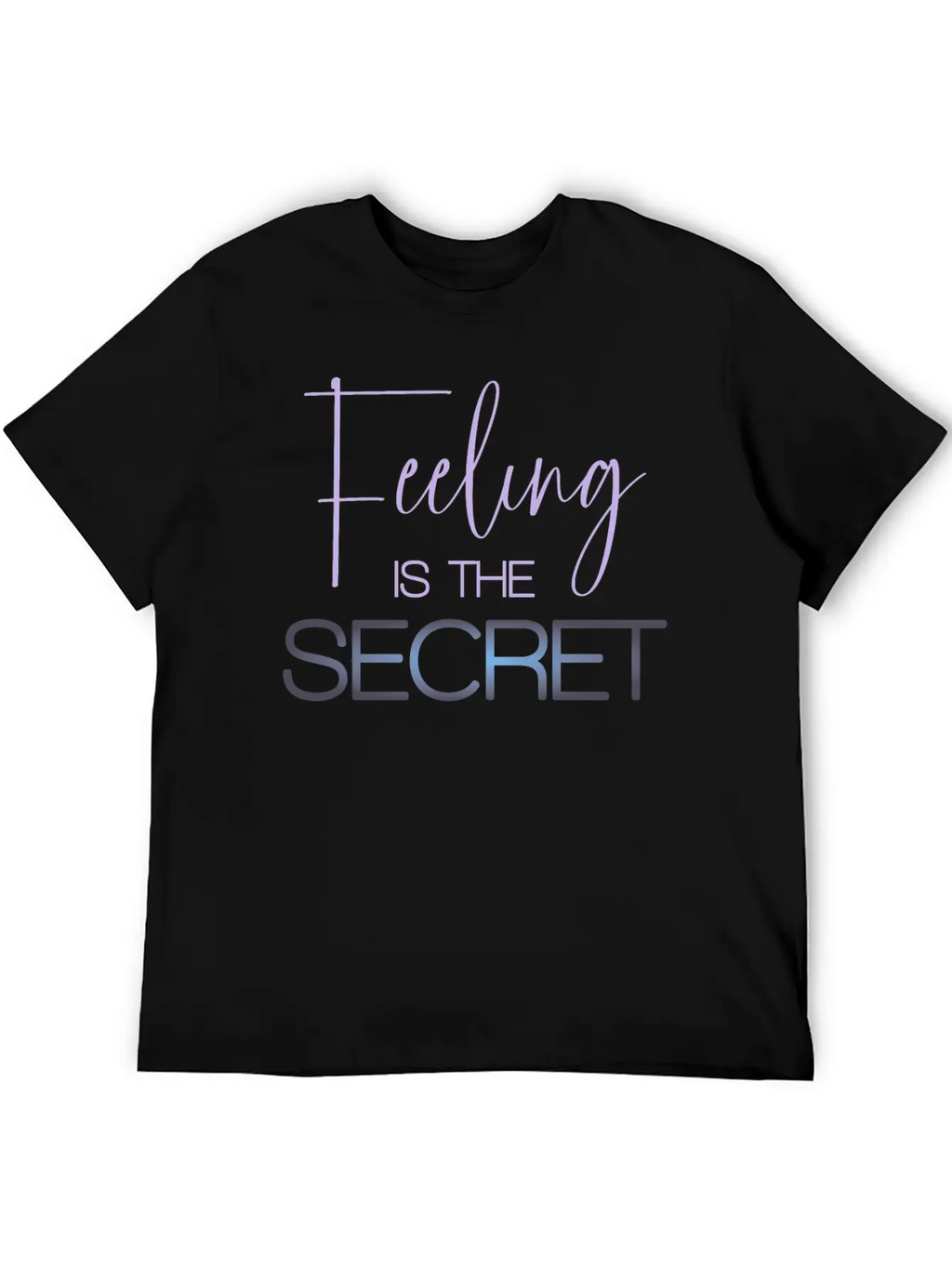 Feeling Is The Secret Purple Essential Unisex Summer Tee – Soft Cotton Casual Fit