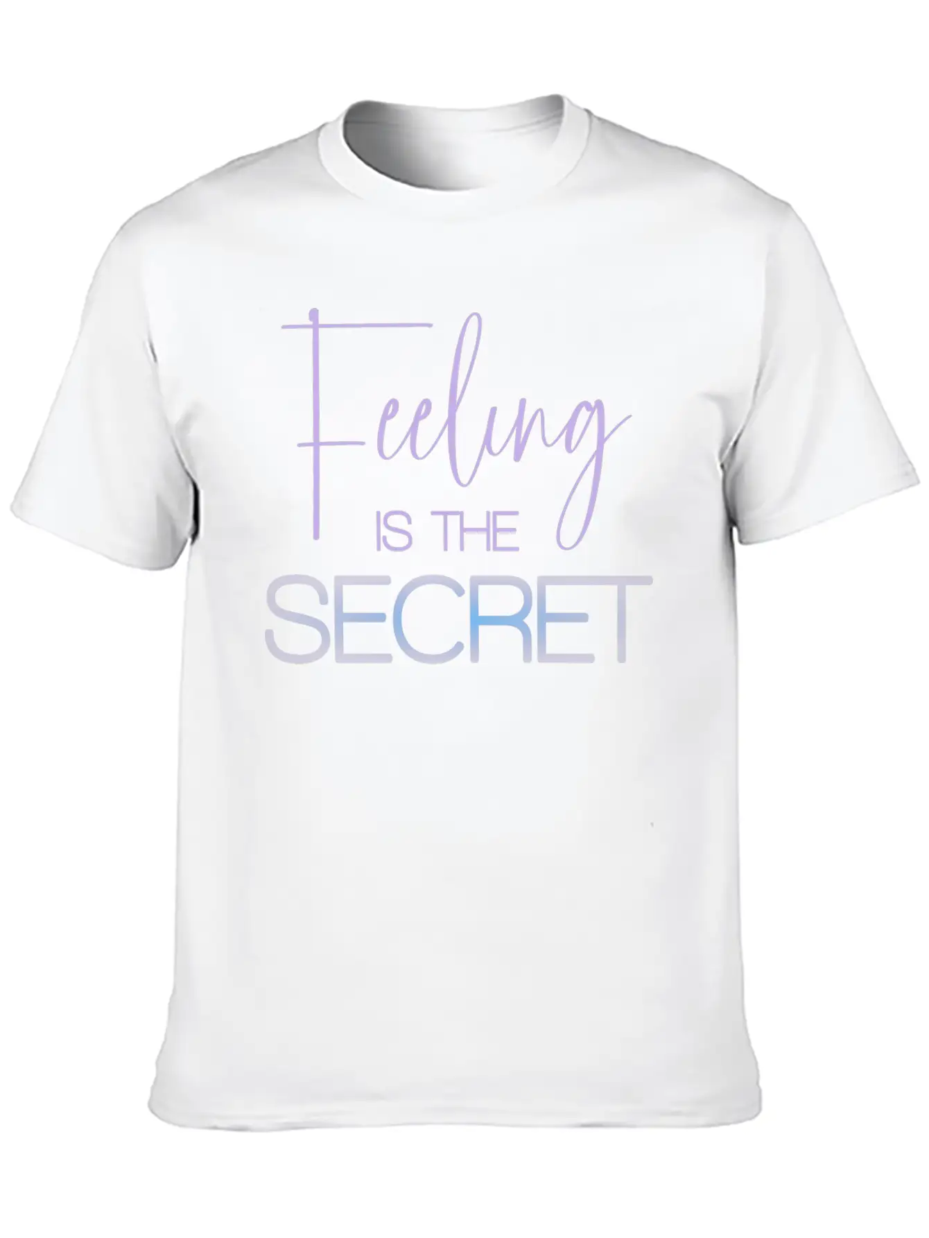 Feeling Is The Secret Purple Essential Unisex Summer Tee – Soft Cotton Casual Fit